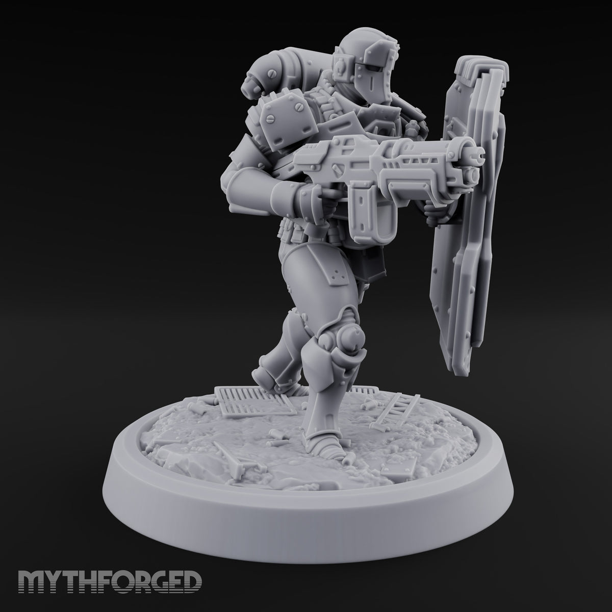 Peek Through the Slot, Regret Nothing Human Shield Soldier A — Gun