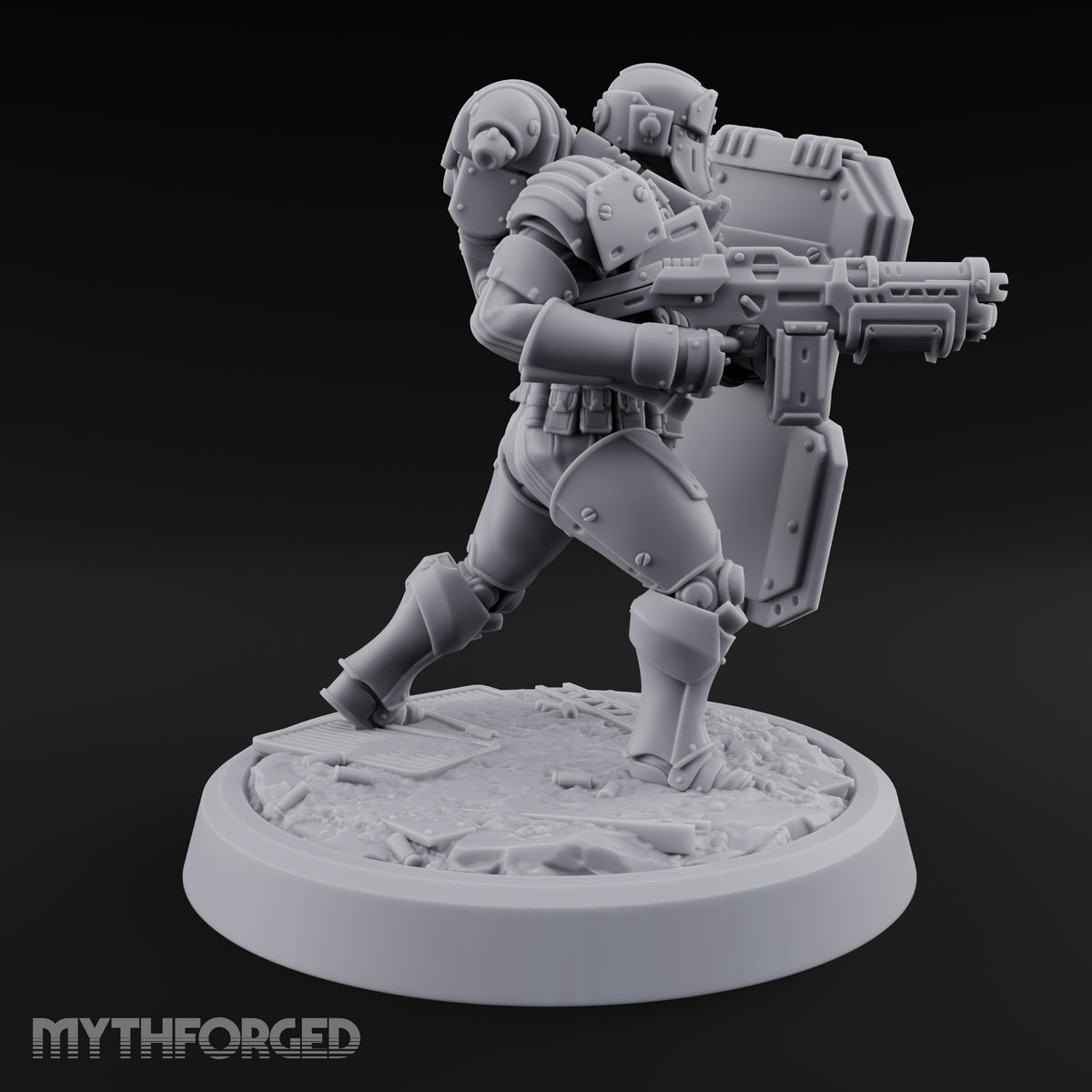Peek Through the Slot, Regret Nothing Human Shield Soldier A — Gun