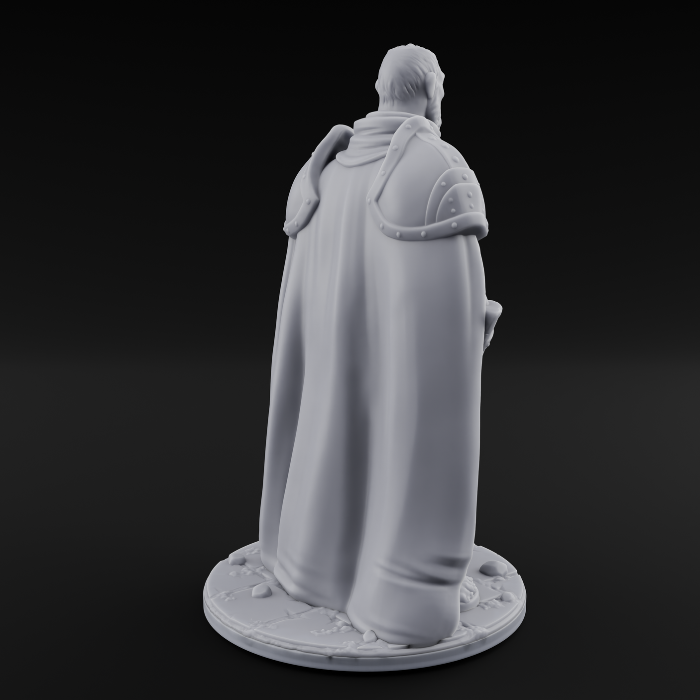 Standing His Ground Human Bodyguard Miniature for Dungeons and Dragons, Pathfinder or other TTRPGs