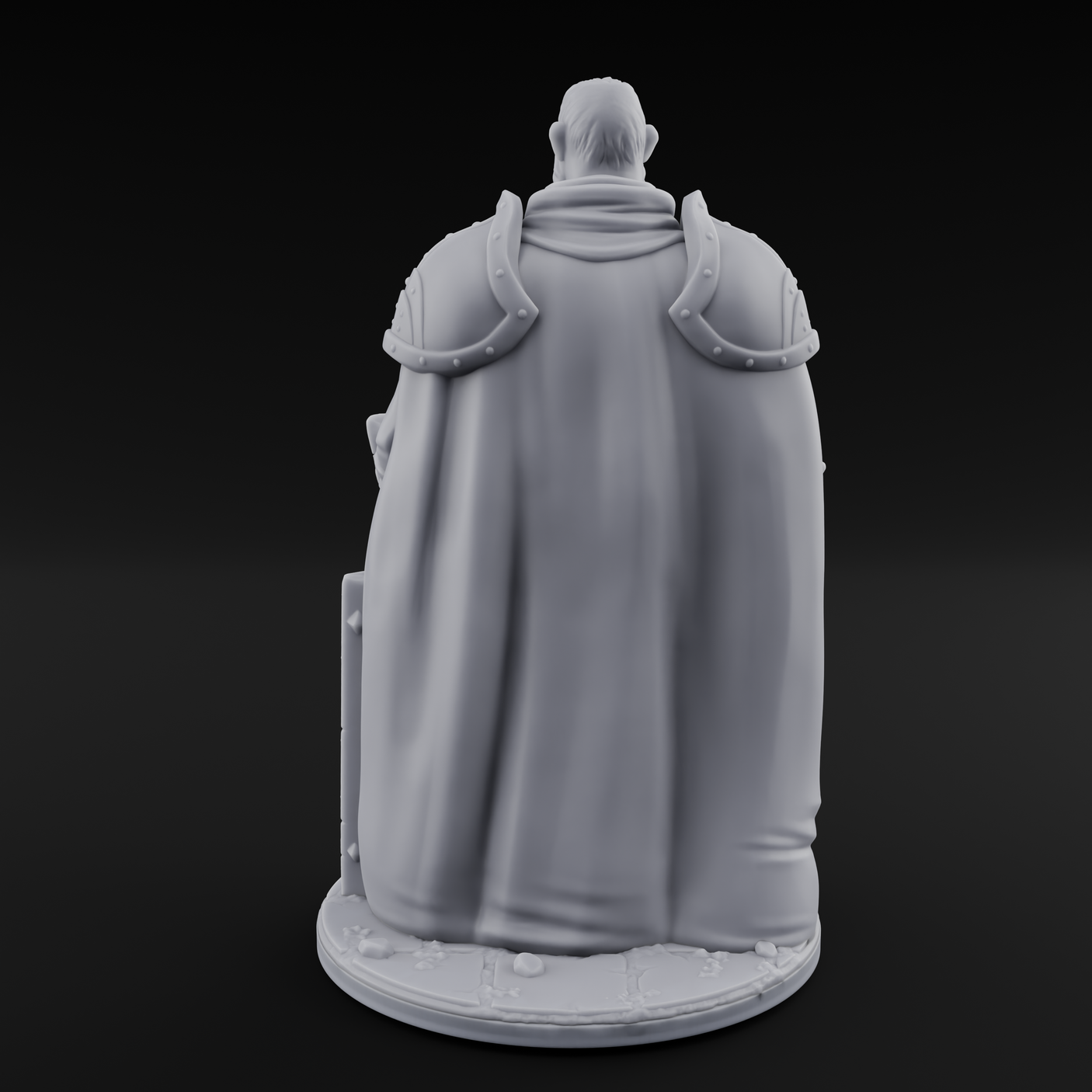 Standing His Ground Human Bodyguard Miniature for Dungeons and Dragons, Pathfinder or other TTRPGs
