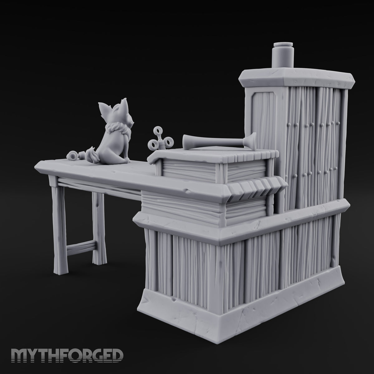 Strays Waiting Wooden Veterinarian Furniture F