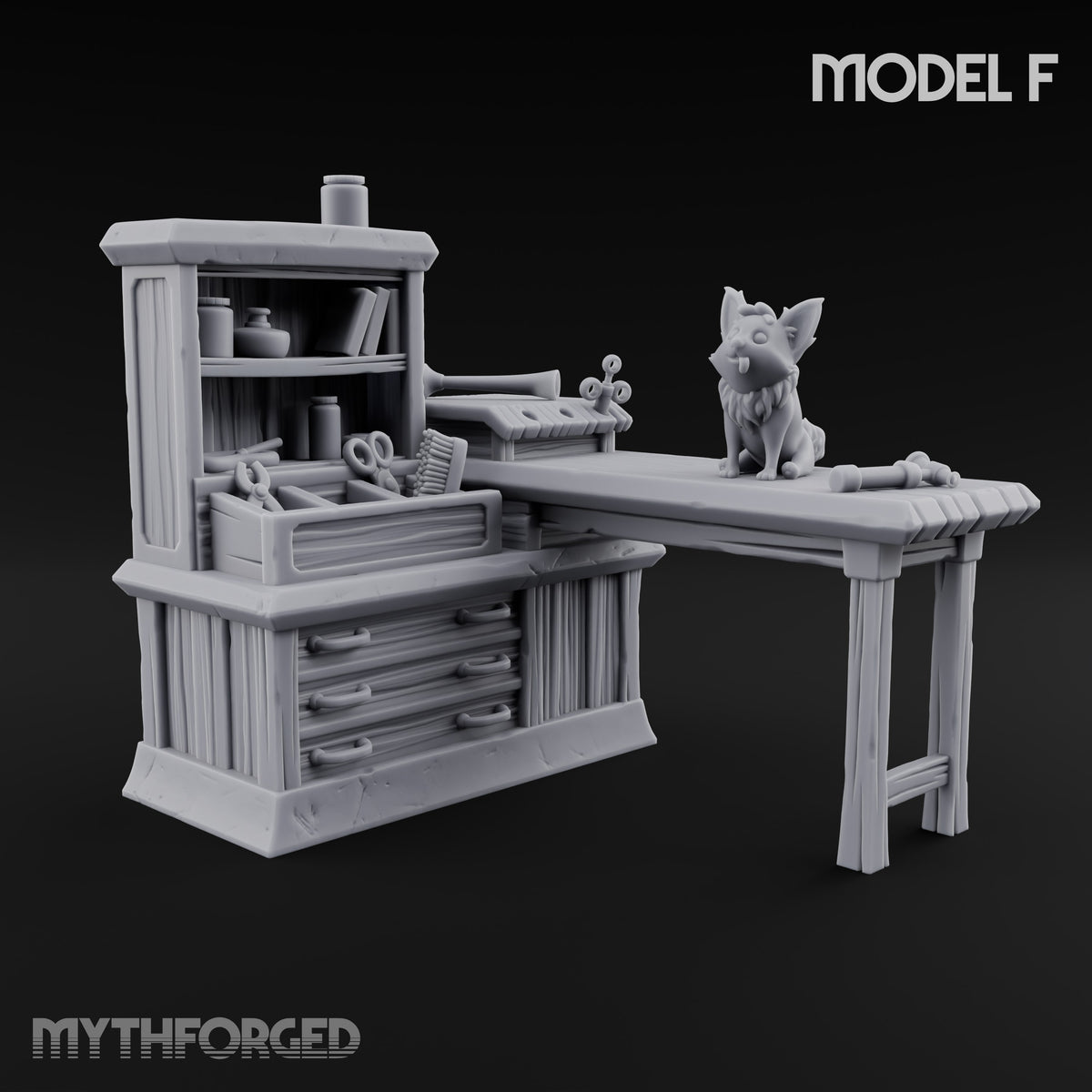 Strays Waiting Wooden Veterinarian Furniture F