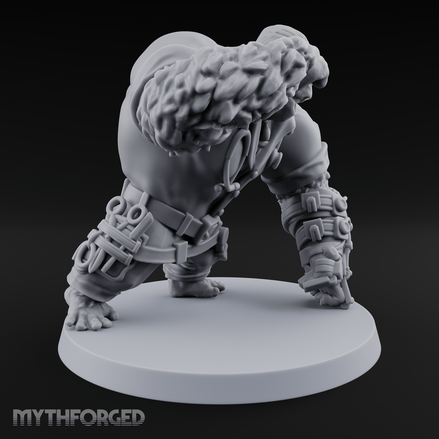 Glasses Adjusting Cyborg Gorilla Artificer Miniature for Dungeons and Dragons, Pathfinder or other TTRPGs