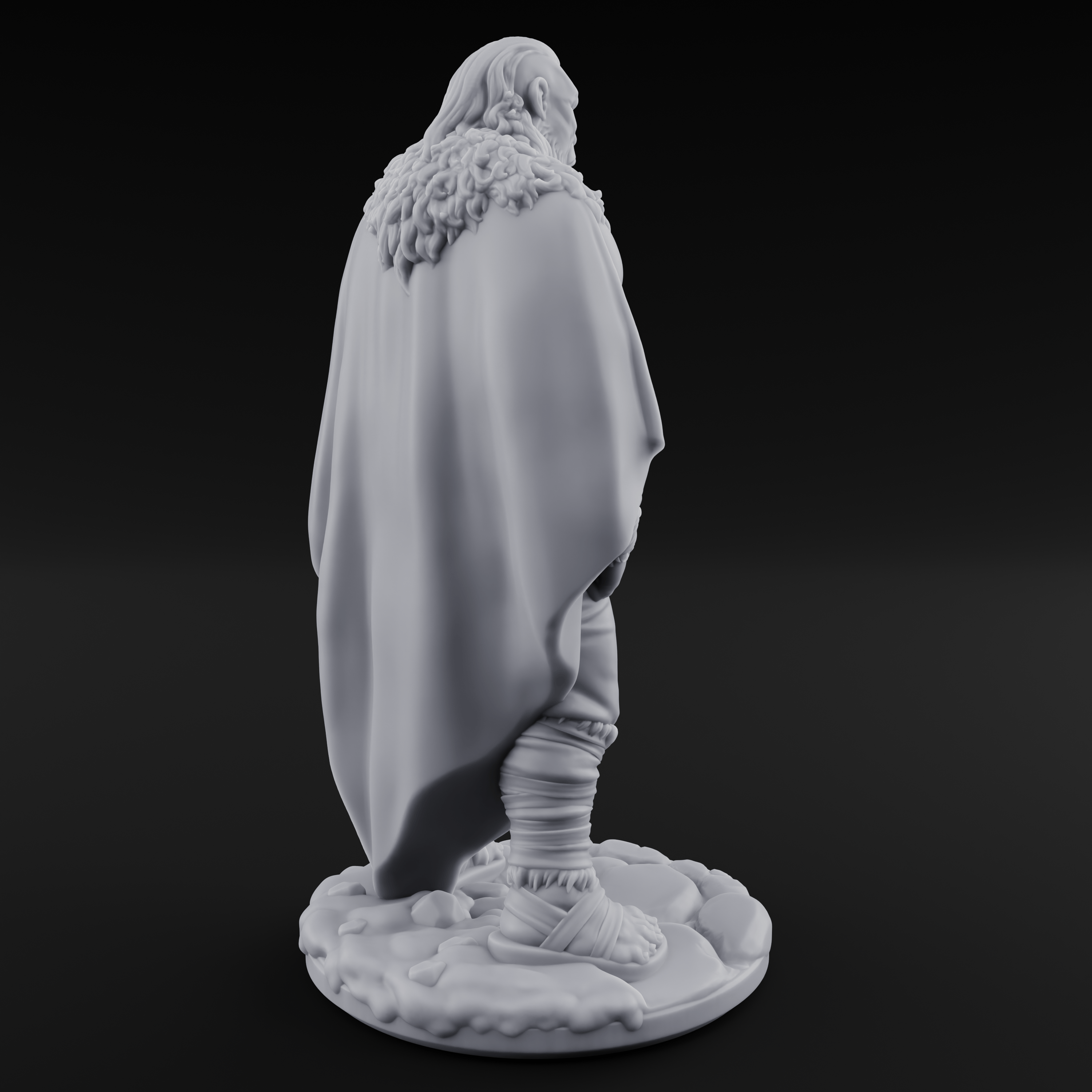 Belt Gripping Human Barbarian A