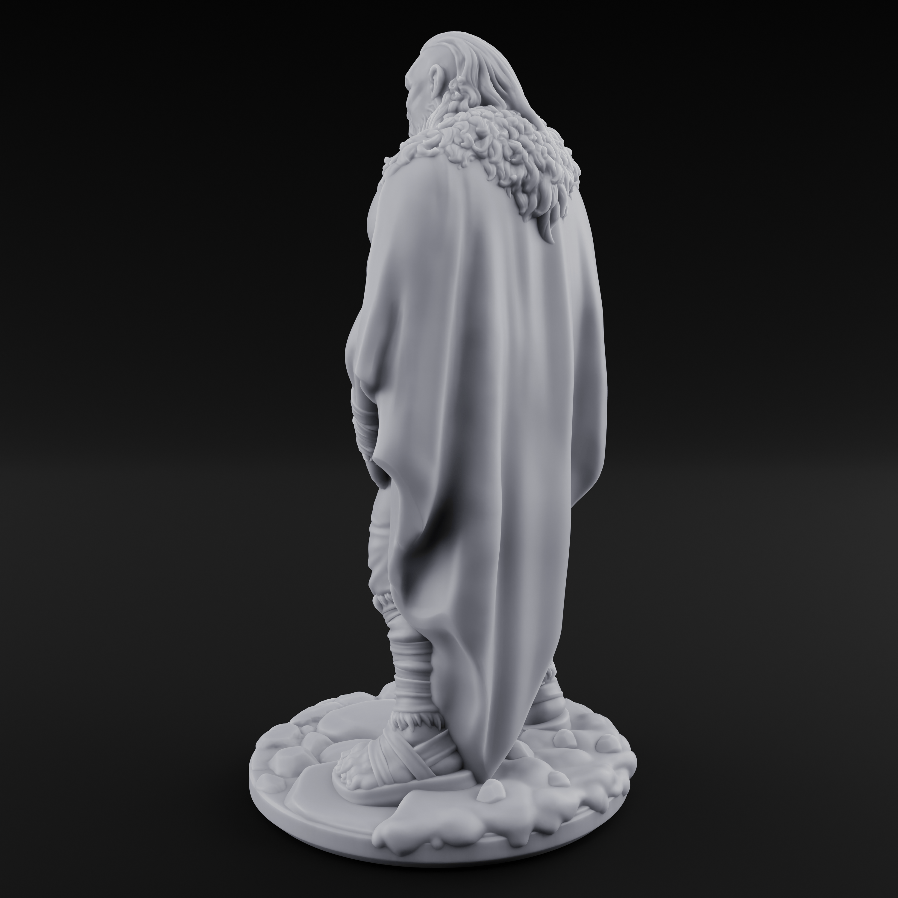 Belt Gripping Human Barbarian A