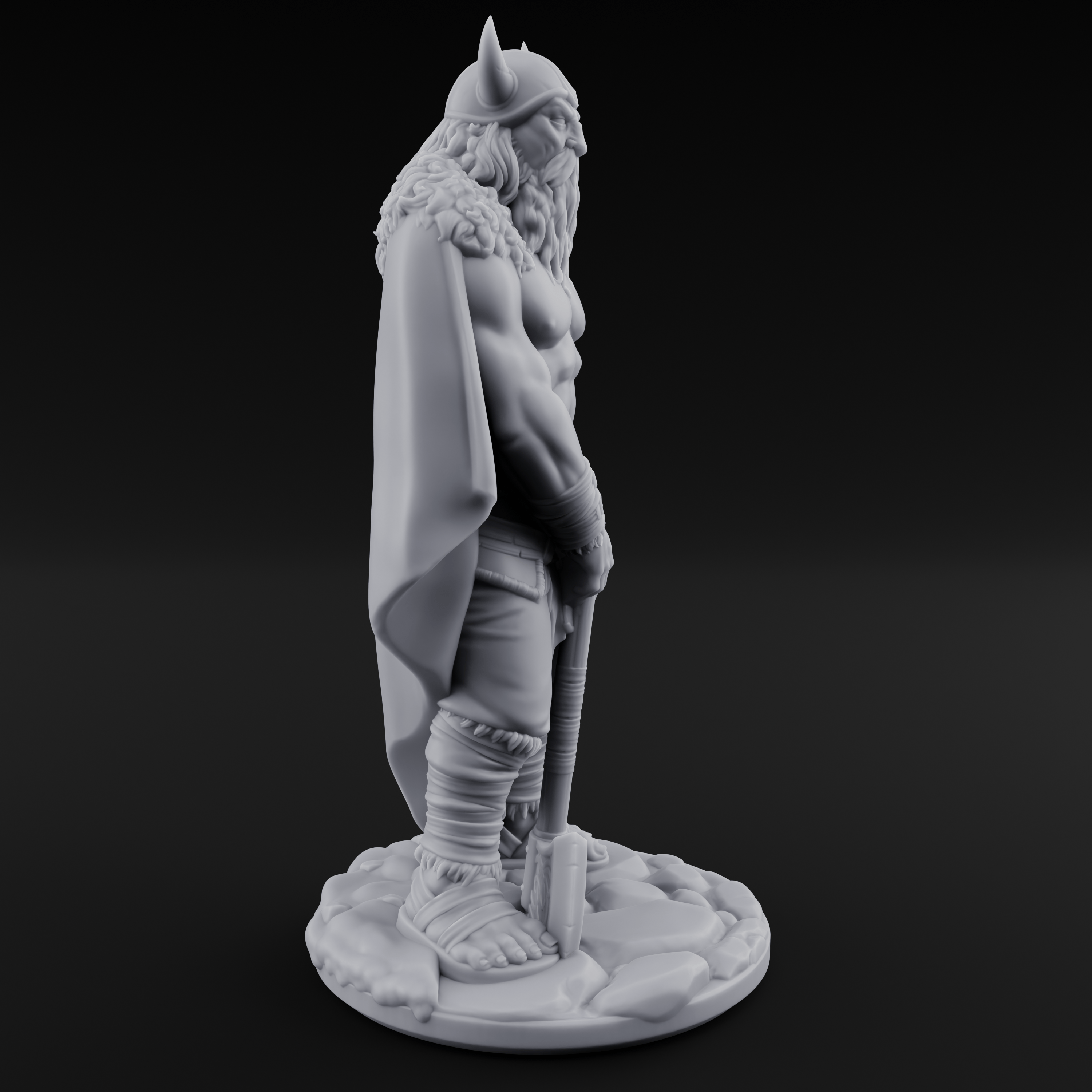 Belt Gripping Human Barbarian C