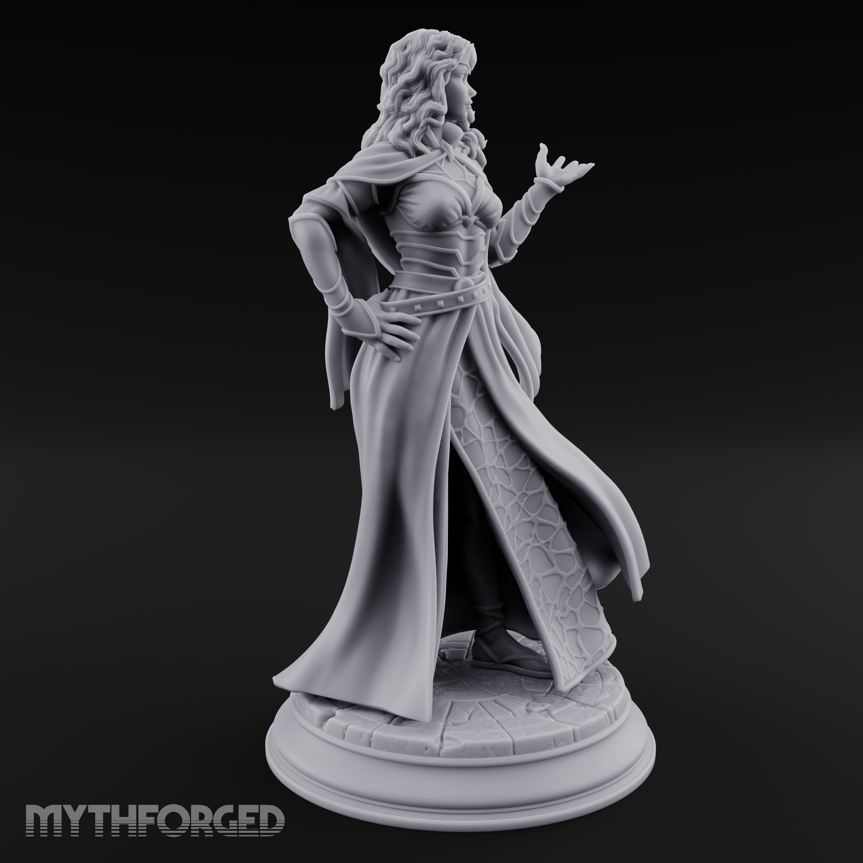 Cloak Billowing Majestically Human Noble