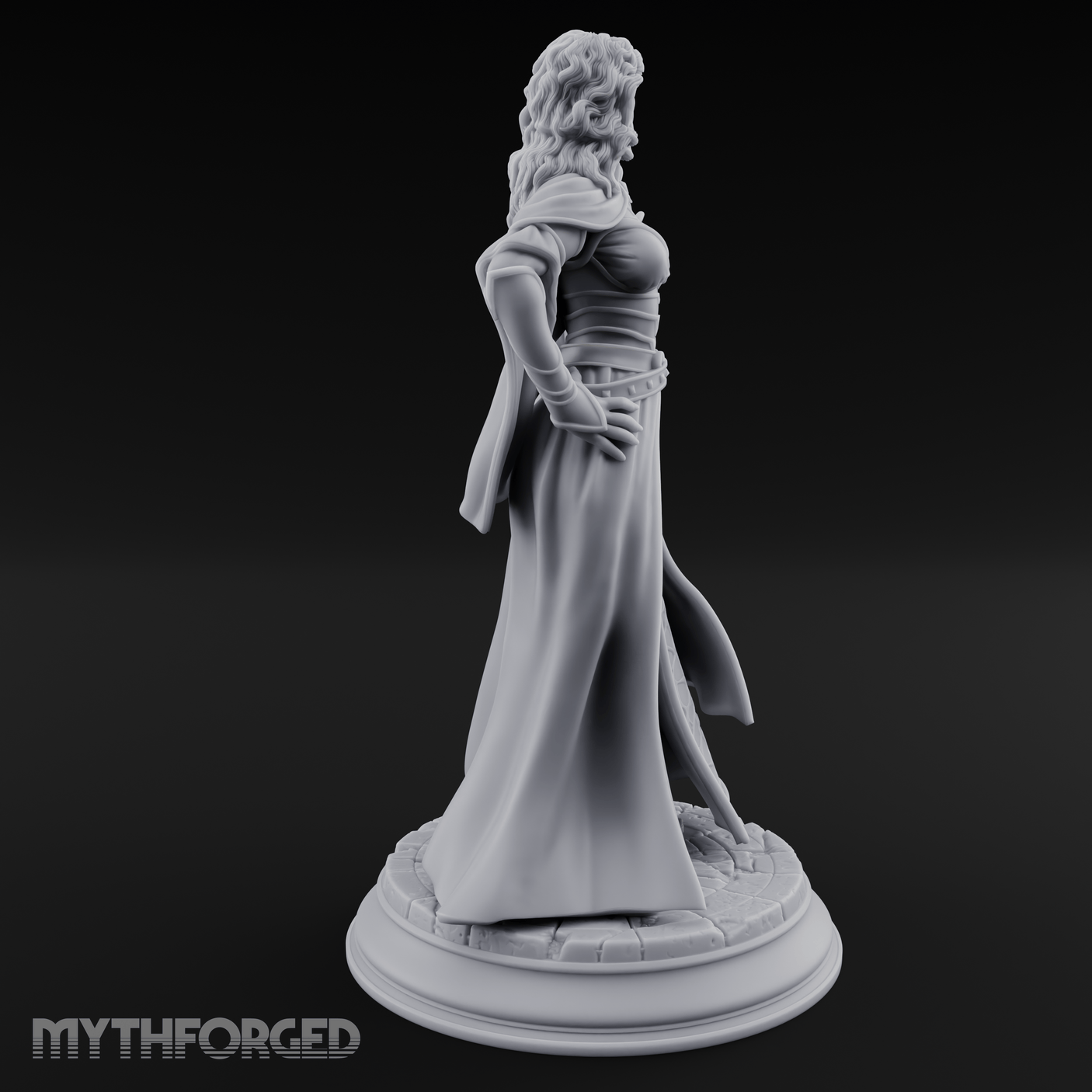 Cloak Billowing Majestically Human Noble Miniature for Dungeons and Dragons, Pathfinder or other TTRPGs