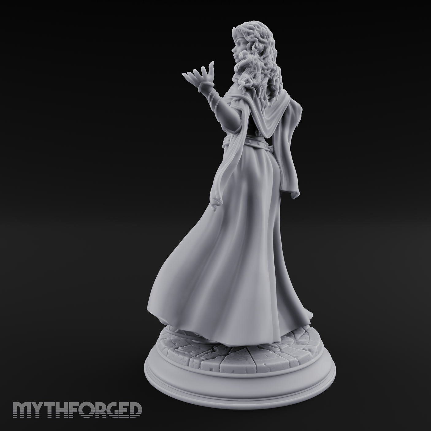 Cloak Billowing Majestically Human Noble Miniature for Dungeons and Dragons, Pathfinder or other TTRPGs