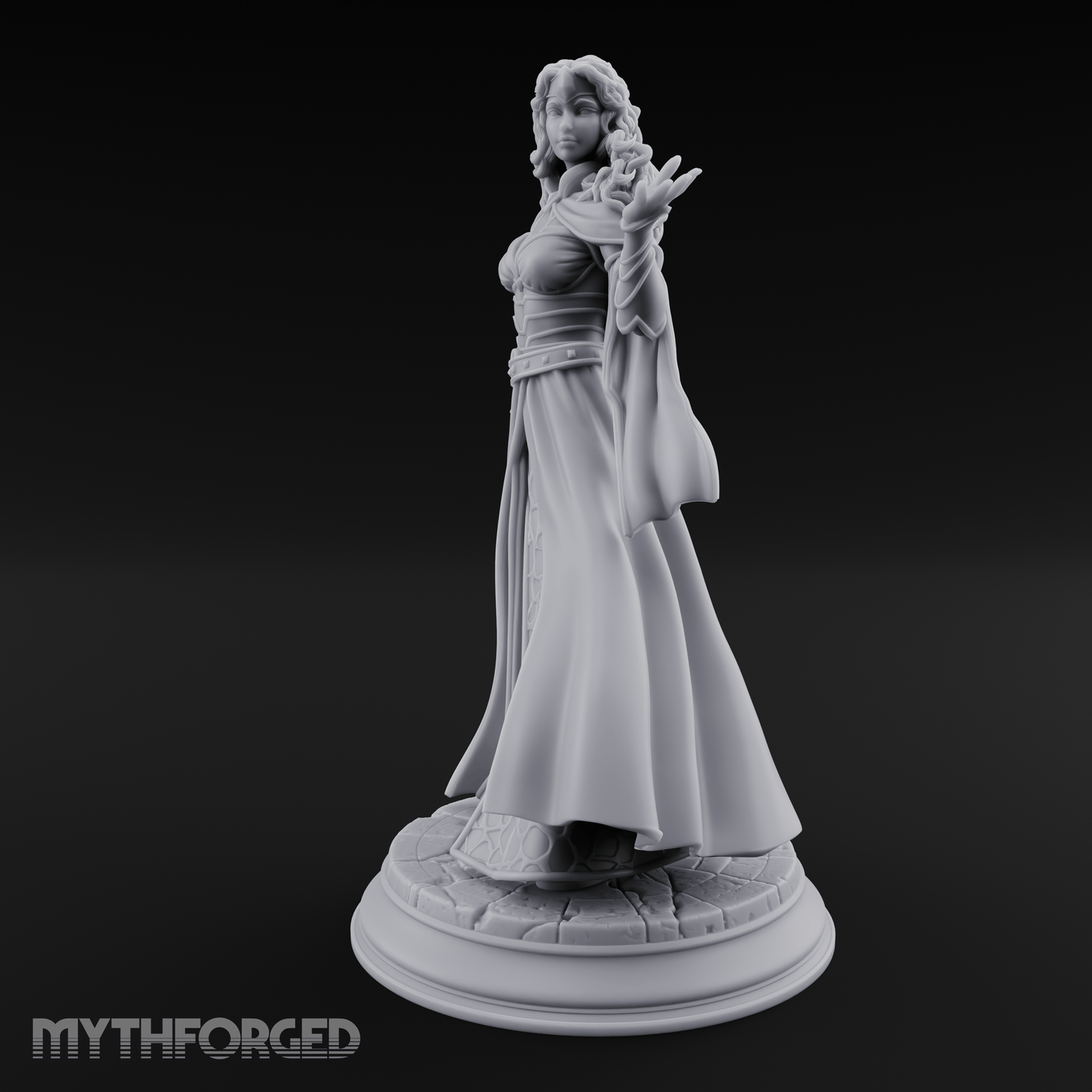 Cloak Billowing Majestically Human Noble Miniature for Dungeons and Dragons, Pathfinder or other TTRPGs