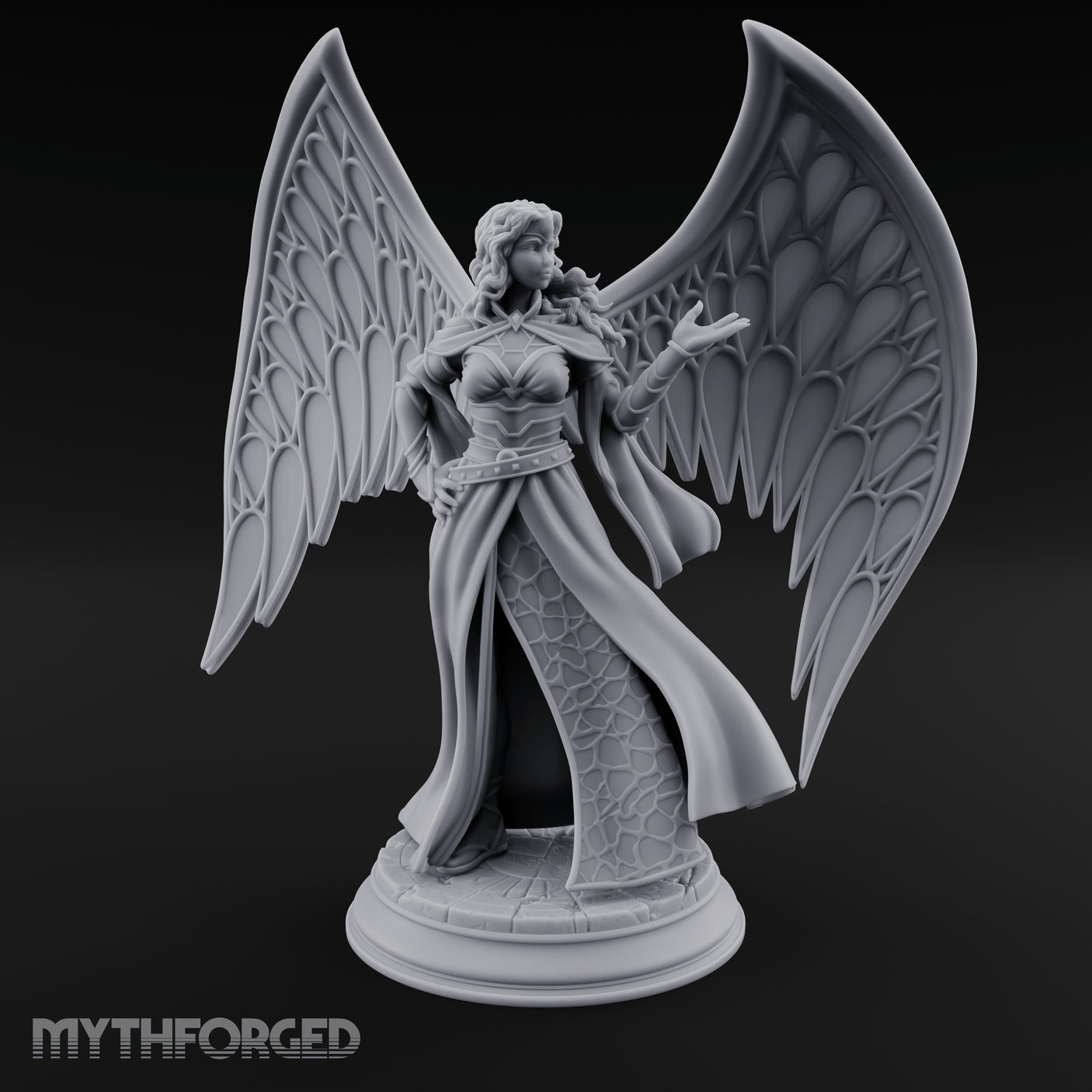 Cloak Billowing Majestically Human Noble Miniature for Dungeons and Dragons, Pathfinder or other TTRPGs