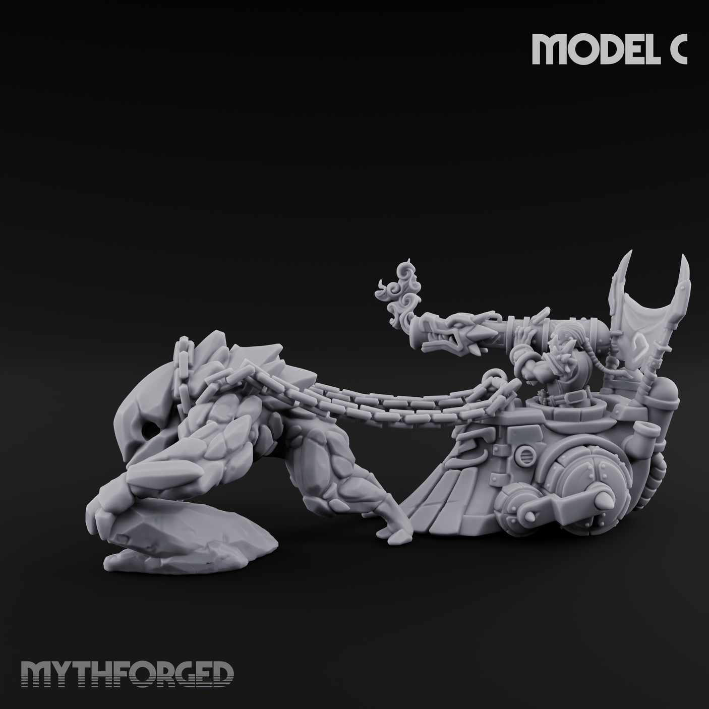 Storming Forward Dwarf Siege Troops C Miniature for Dungeons and Dragons, Pathfinder or other TTRPGs