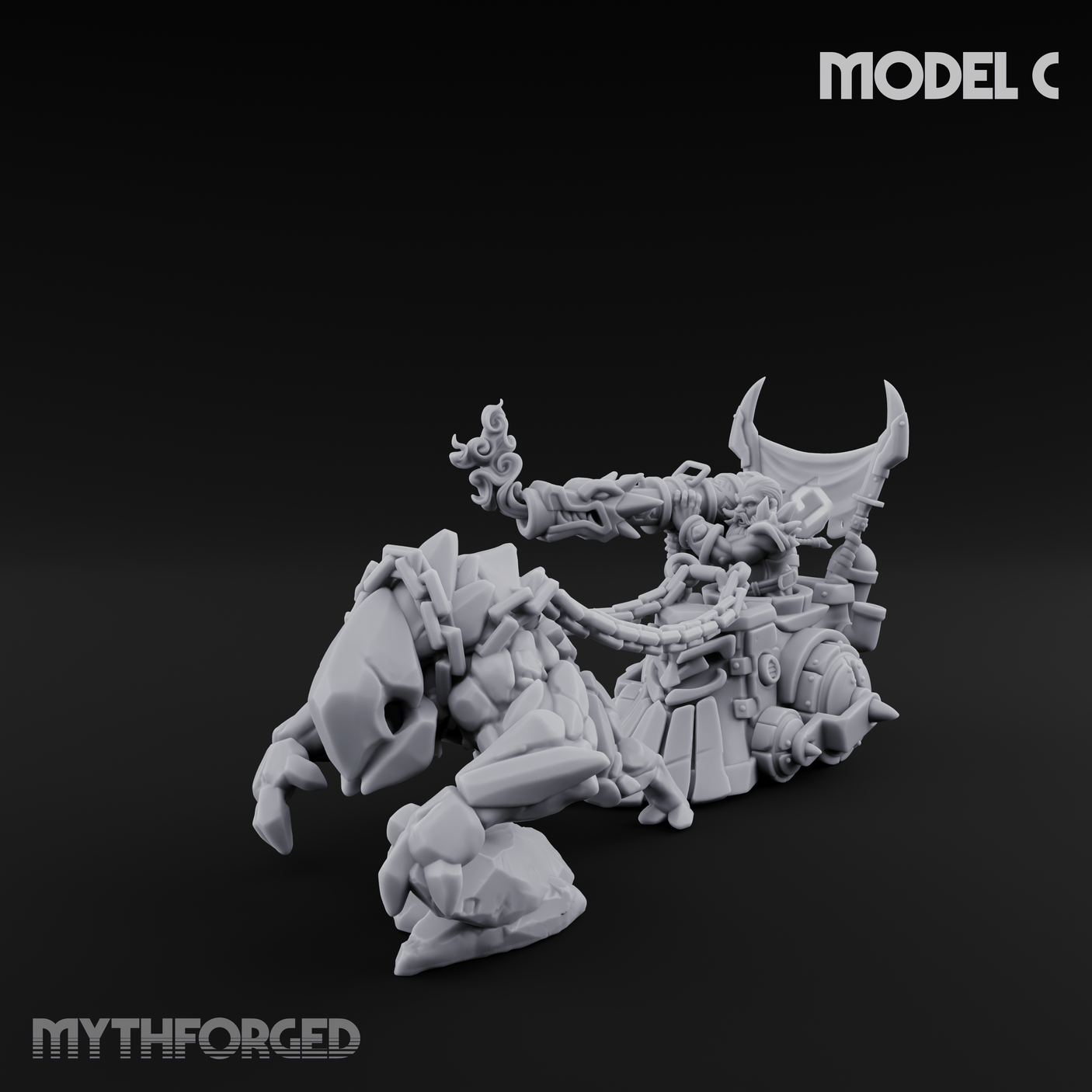 Storming Forward Dwarf Siege Troops C Miniature for Dungeons and Dragons, Pathfinder or other TTRPGs