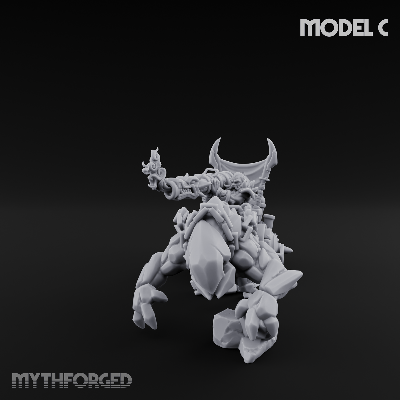 Storming Forward Dwarf Siege Troops C Miniature for Dungeons and Dragons, Pathfinder or other TTRPGs