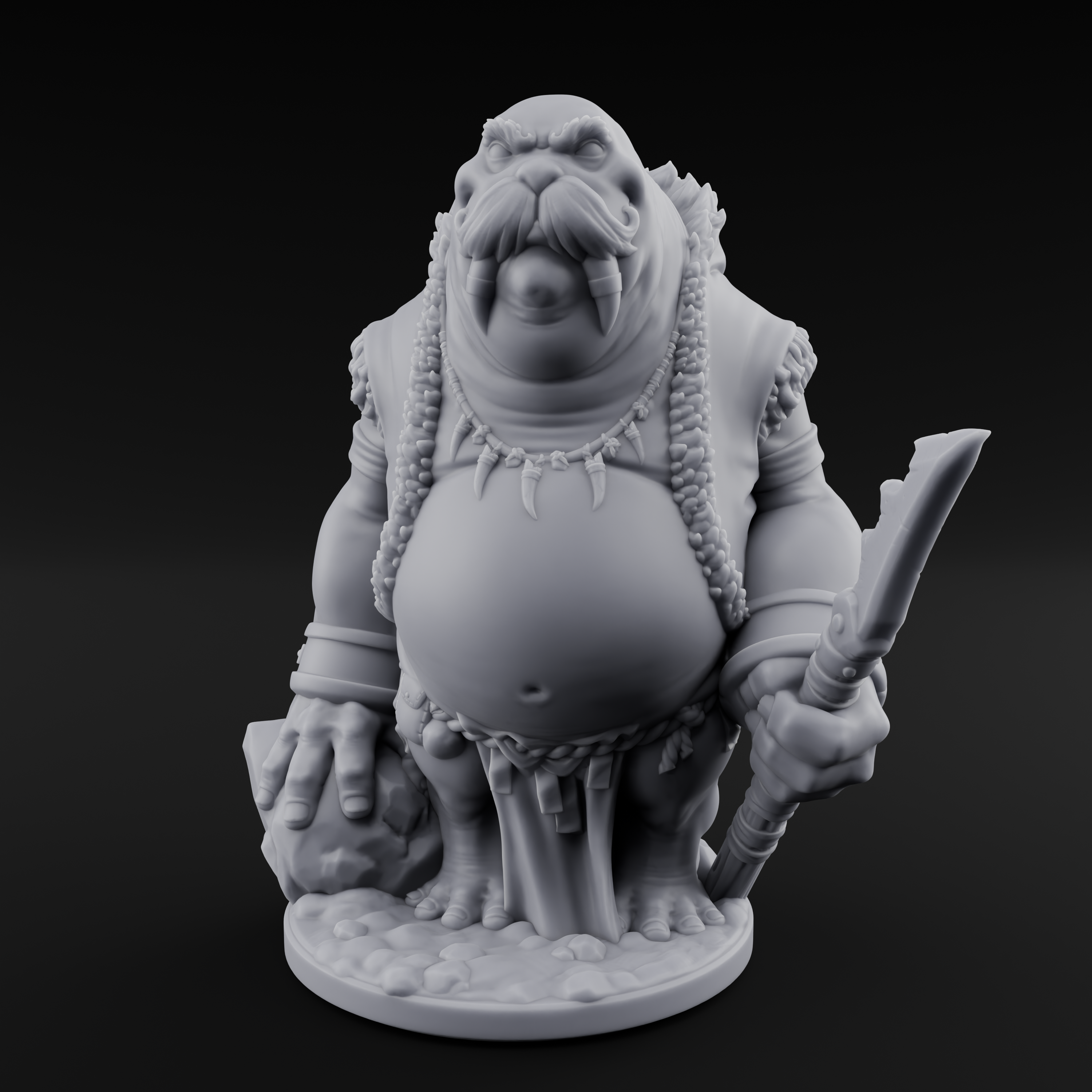 Belly Out Prowling Walrusfolk Hunter A