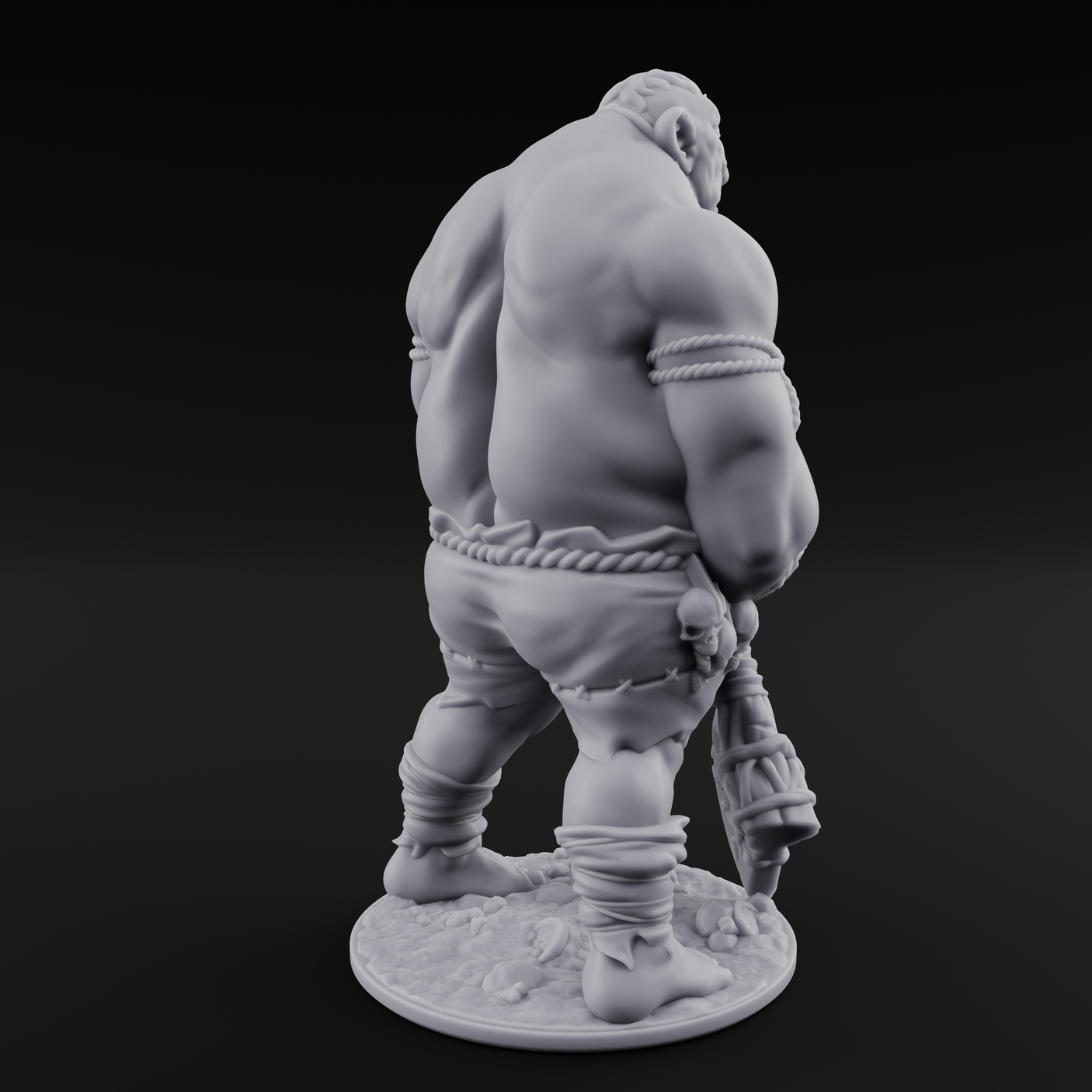Slouching With Intent Hill Giant Wanderer Miniature for Dungeons and Dragons, Pathfinder or other TTRPGs