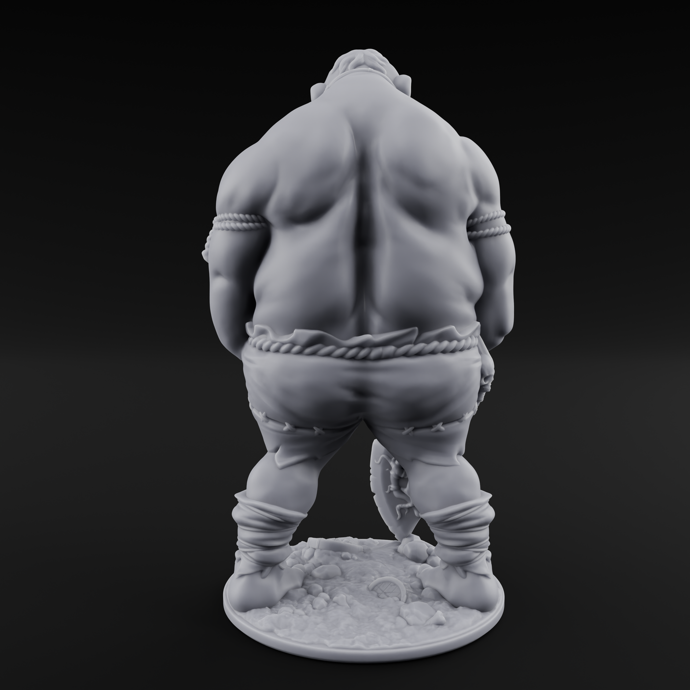Slouching With Intent Hill Giant Wanderer Miniature for Dungeons and Dragons, Pathfinder or other TTRPGs