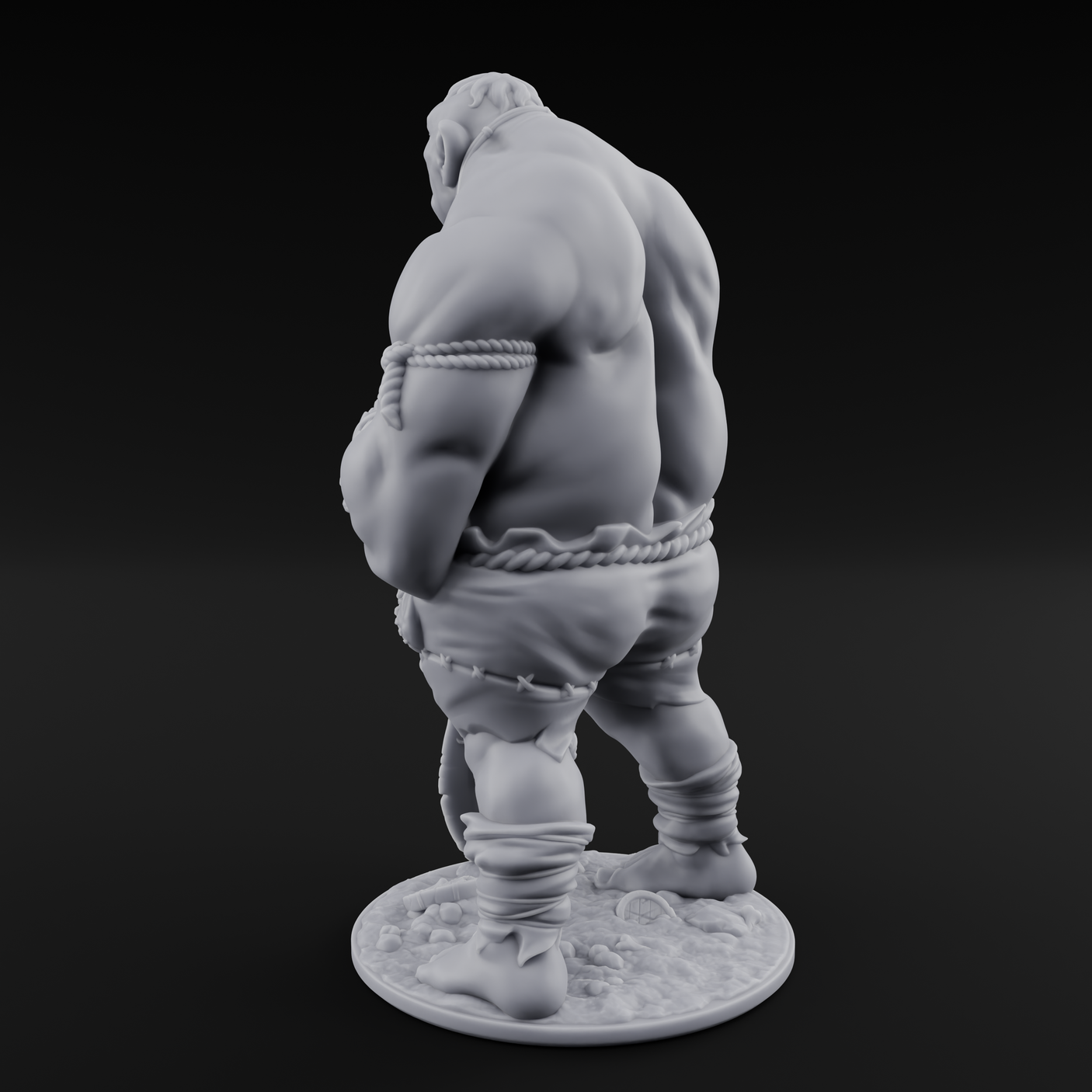 Slouching With Intent Hill Giant Wanderer Miniature for Dungeons and Dragons, Pathfinder or other TTRPGs