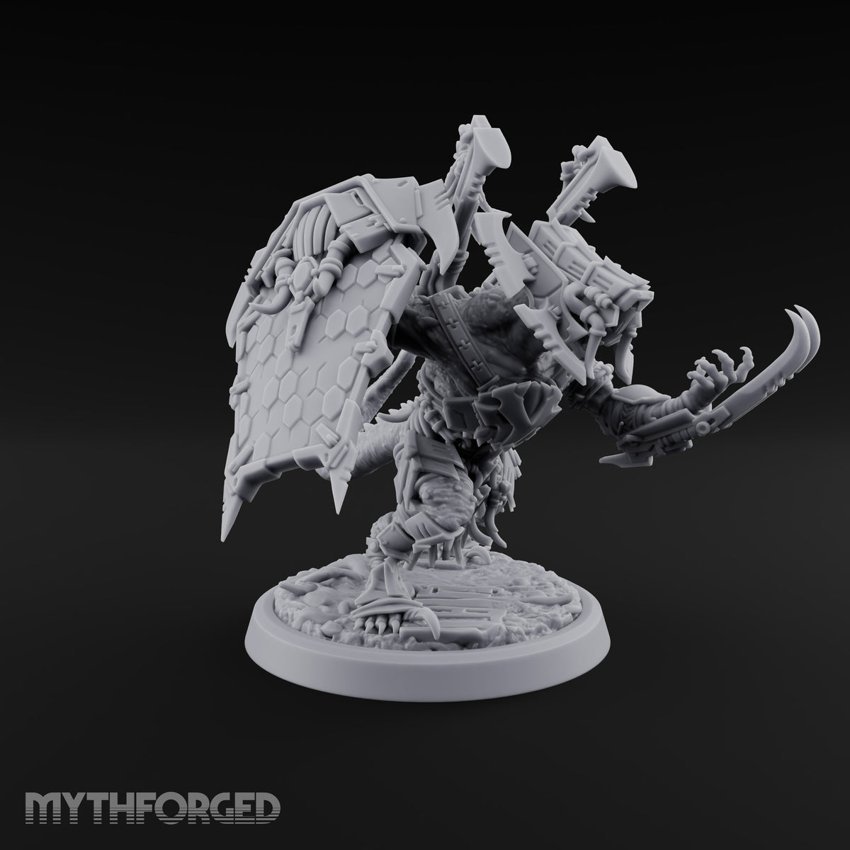 Shield Wall With Teeth Lizardfolk Shield Warrior