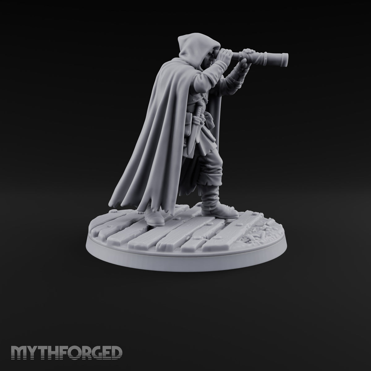 Eyes on the Trail Human Scout B Miniature for Dungeons and Dragons, Pathfinder or other TTRPGs