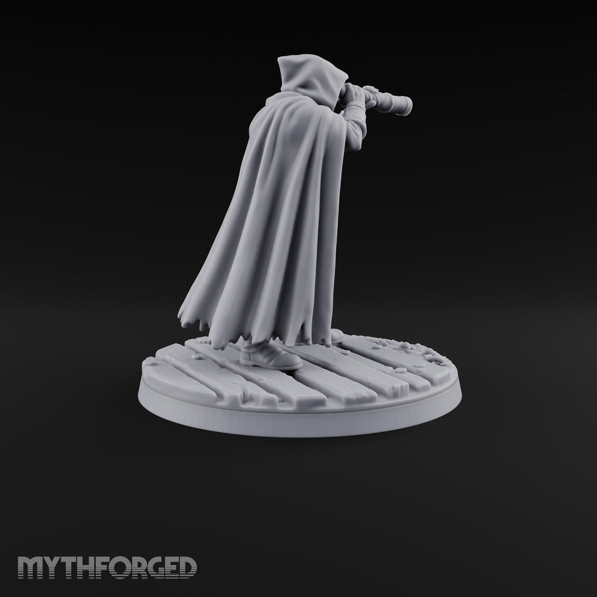Eyes on the Trail Human Scout B Miniature for Dungeons and Dragons, Pathfinder or other TTRPGs
