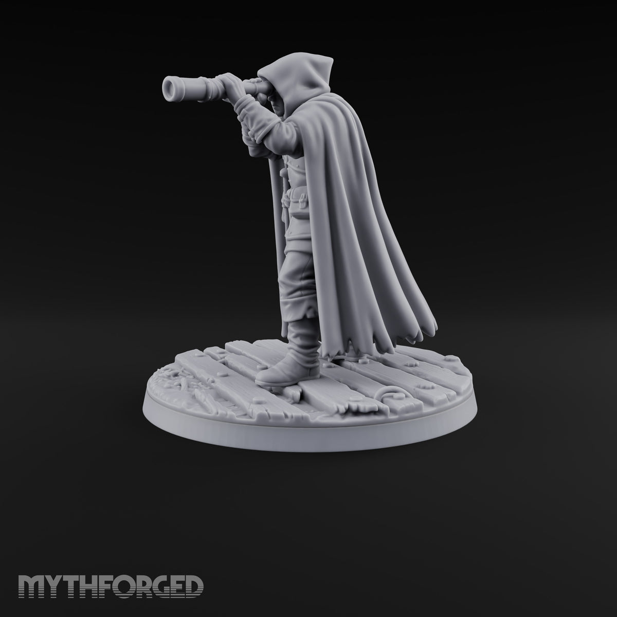 Eyes on the Trail Human Scout B Miniature for Dungeons and Dragons, Pathfinder or other TTRPGs