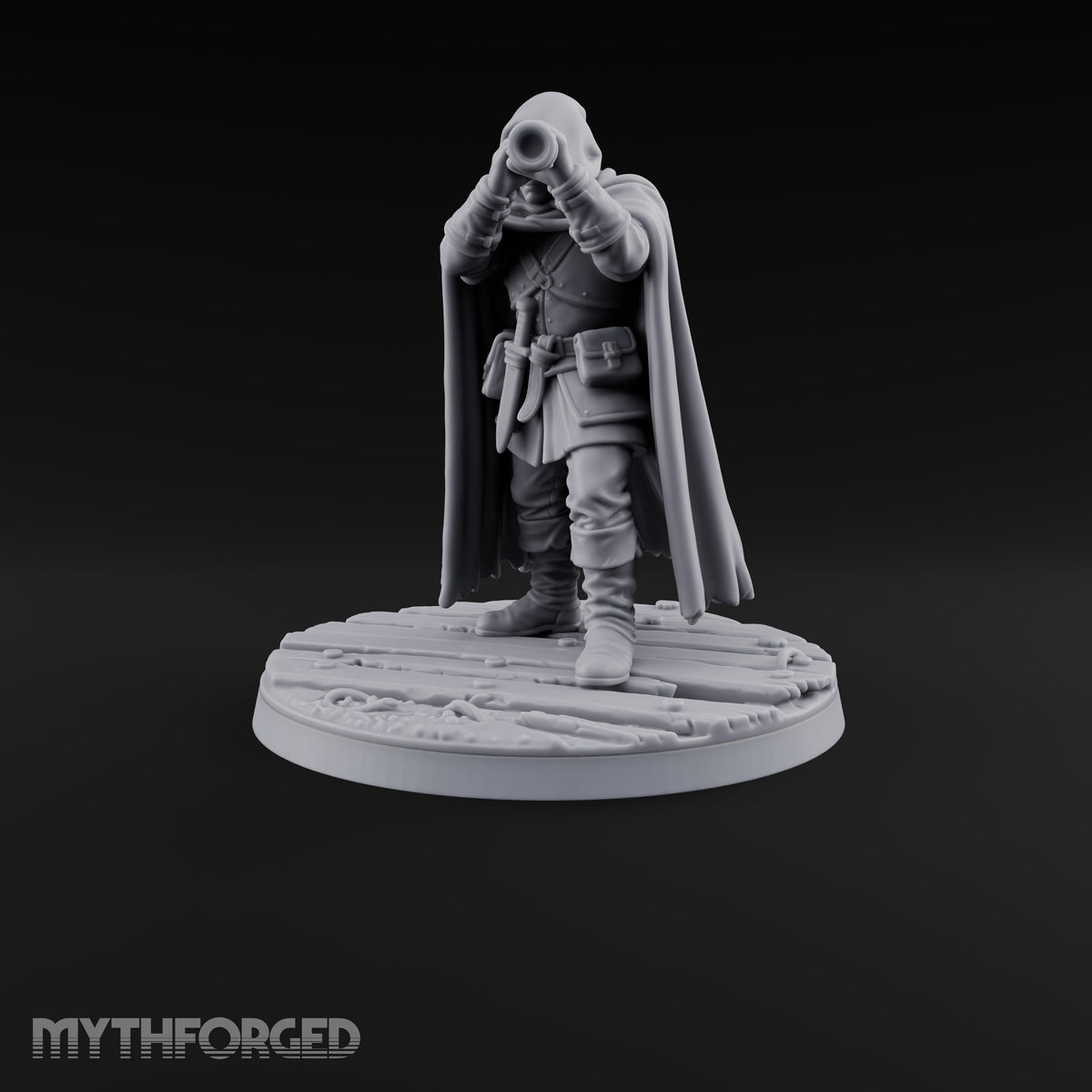 Eyes on the Trail Human Scout B Miniature for Dungeons and Dragons, Pathfinder or other TTRPGs
