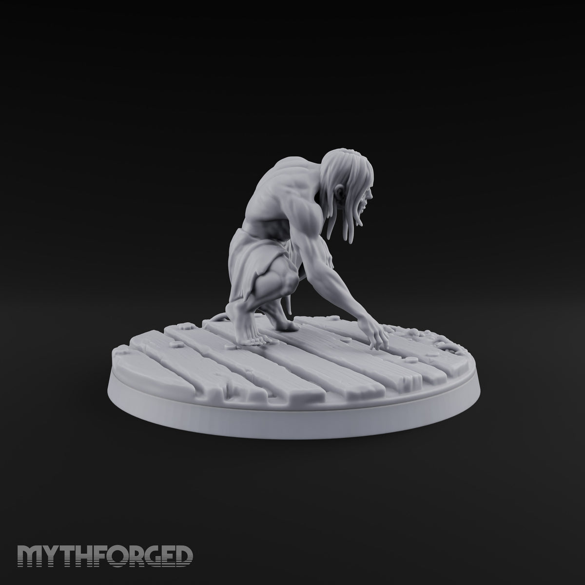 Succumbing to the Change Human Mutant H Miniature for Dungeons and Dragons, Pathfinder or other TTRPGs