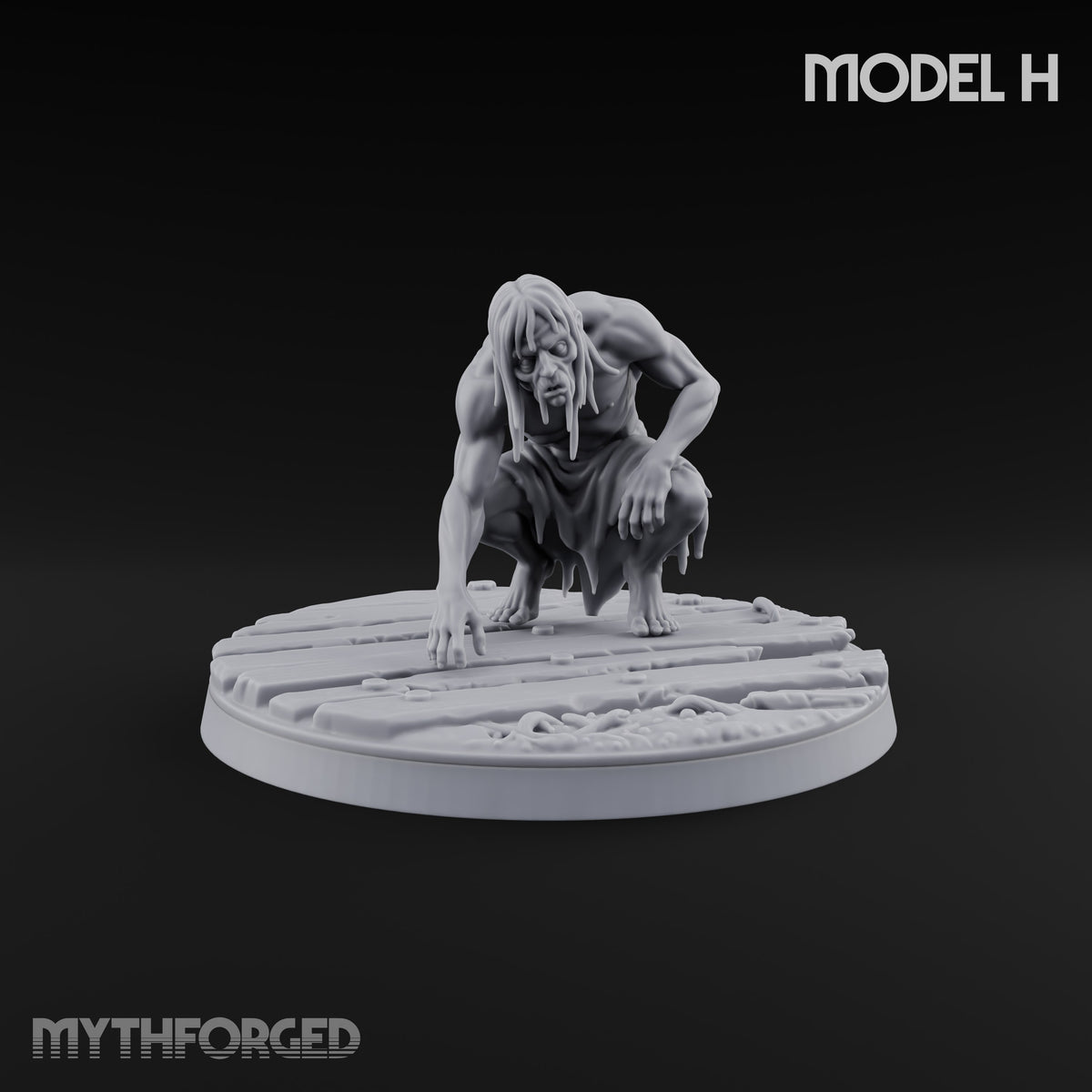 Succumbing to the Change Human Mutants Miniature for Dungeons and Dragons, Pathfinder or other TTRPGs