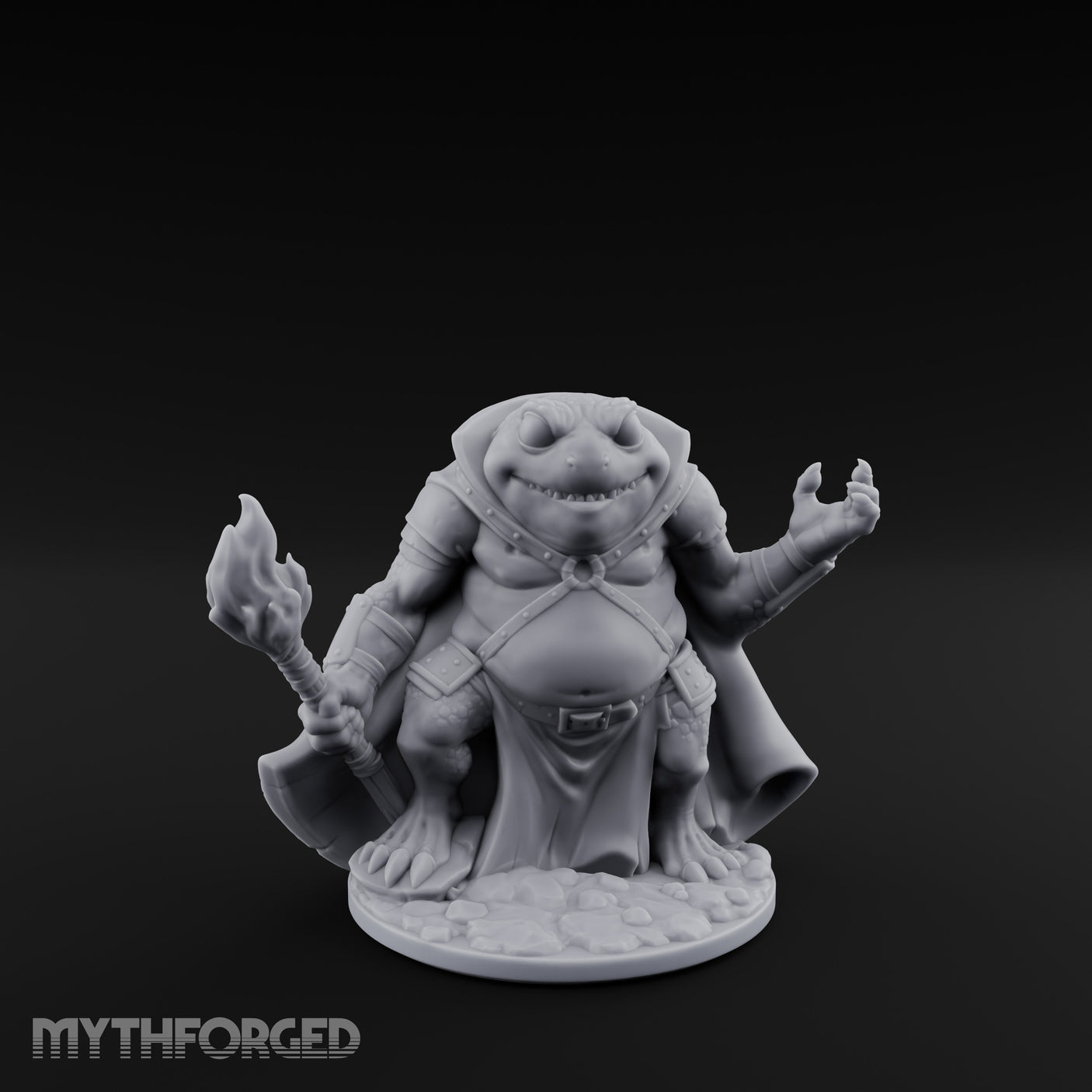 Weapon Wielding Bullywug Guard Model B Miniature for Dungeons and Dragons, Pathfinder or other TTRPGs