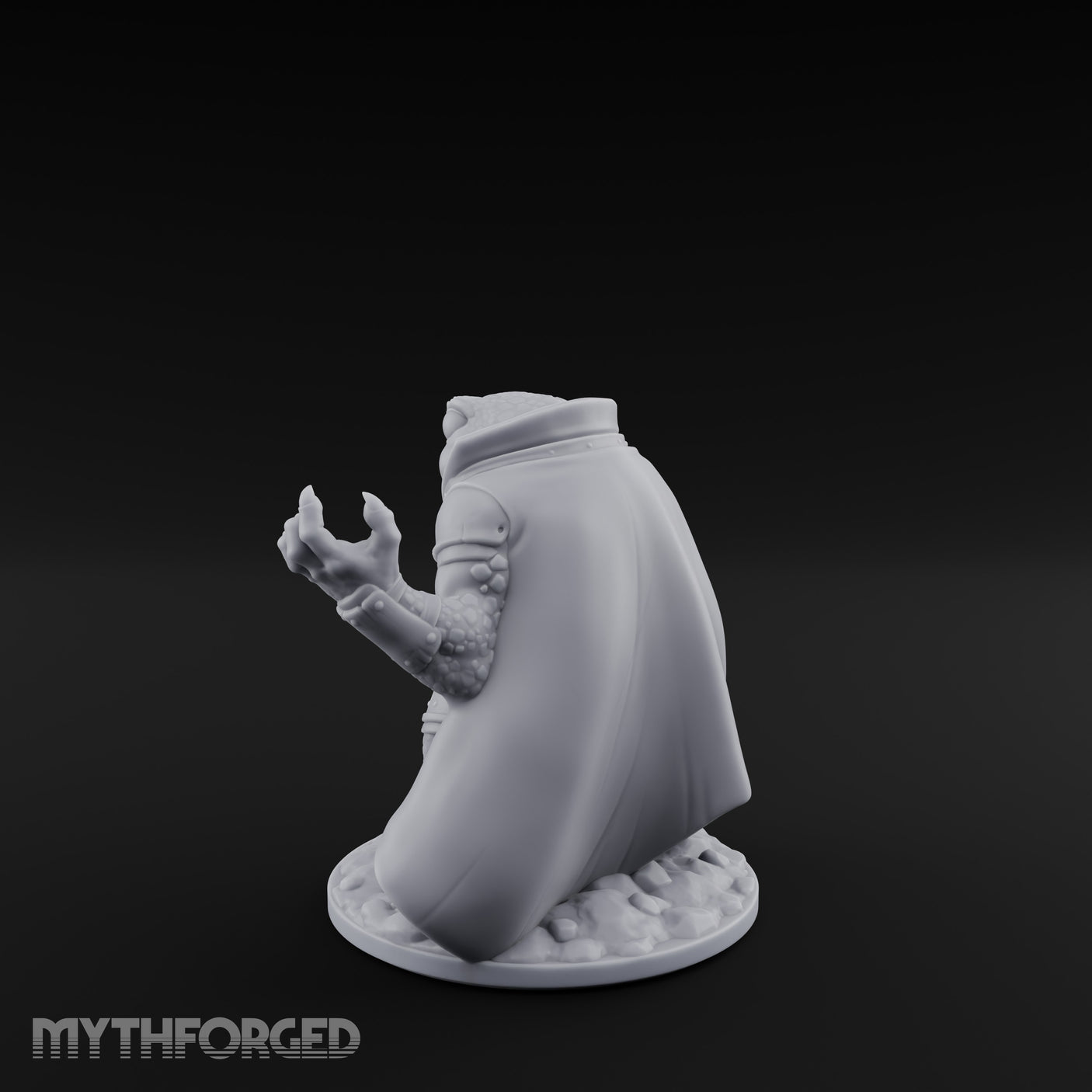 Weapon Wielding Bullywug Guard Model B Miniature for Dungeons and Dragons, Pathfinder or other TTRPGs