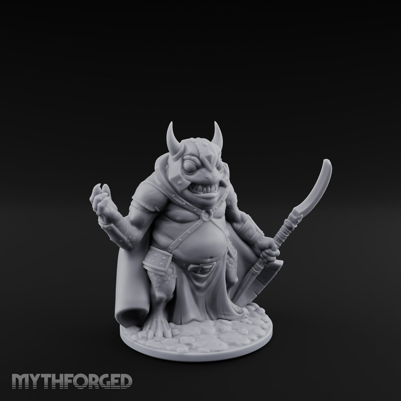 Weapon Wielding Bullywug Guards Miniature for Dungeons and Dragons, Pathfinder or other TTRPGs