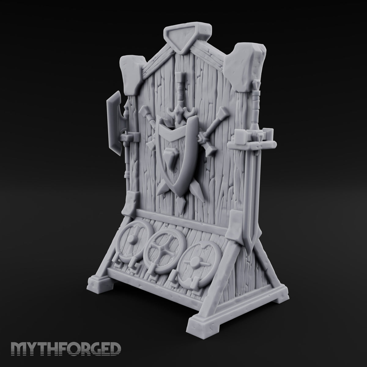 Choose Your Heirloom Wooden Weapons Display Rack — Stocked