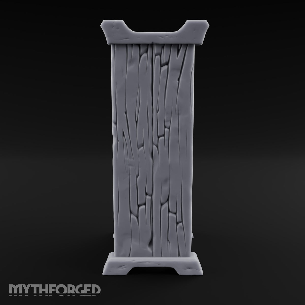 Hang the Helm, Sharpen the Curve Wooden Weapons Display Rack — Empty