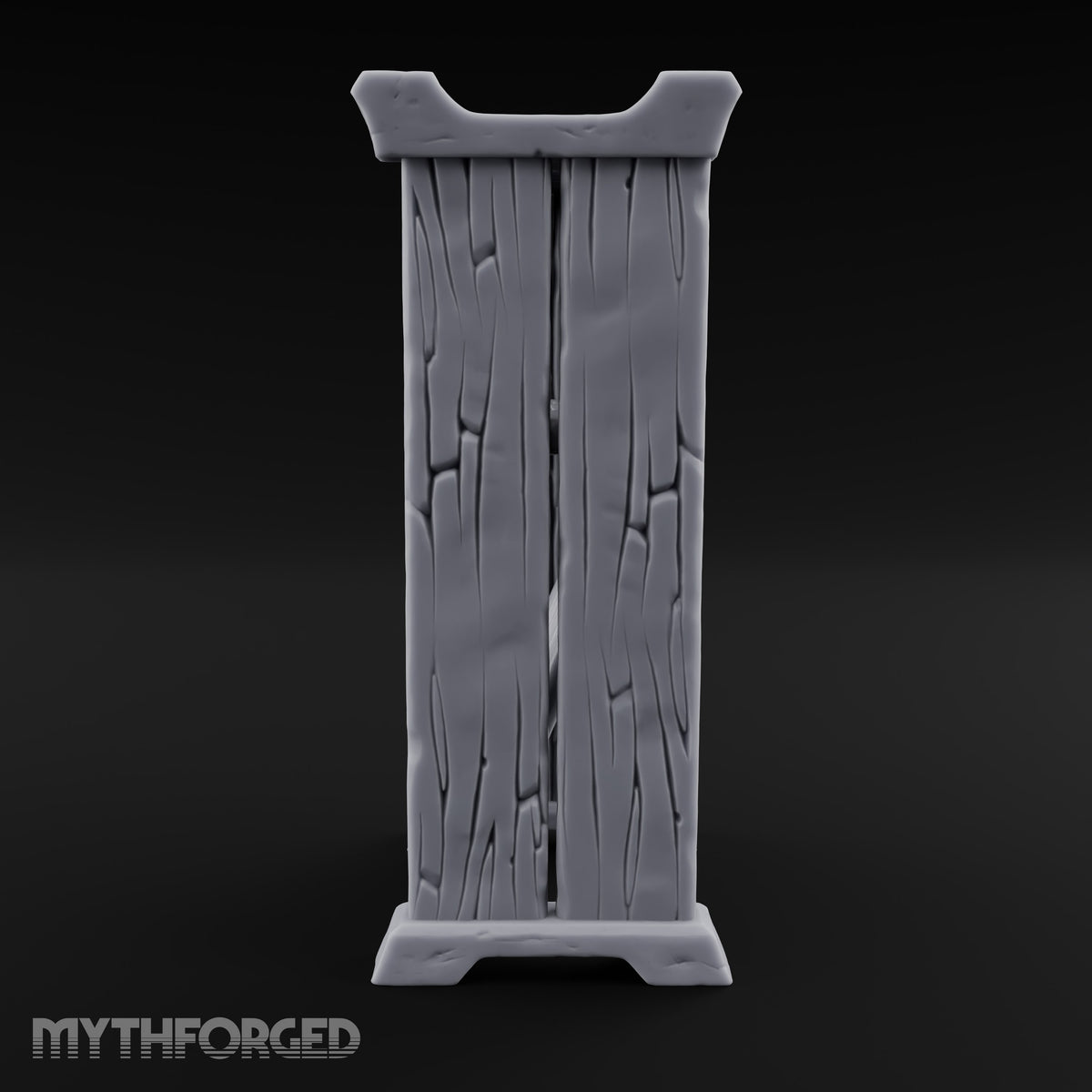 Hang the Helm, Sharpen the Curve Wooden Weapons Display Rack — Empty
