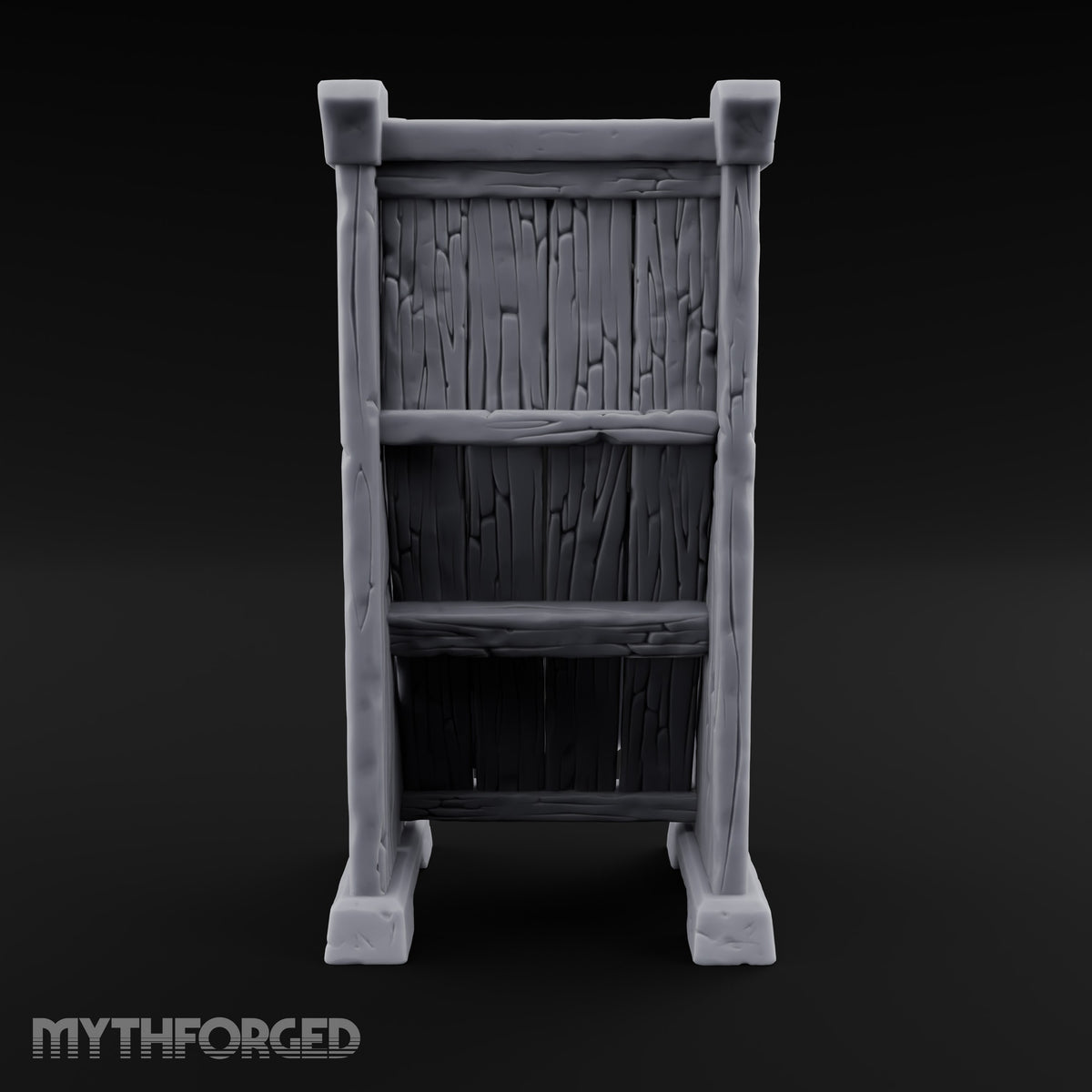 Hang the Helm, Sharpen the Curve Wooden Weapons Display Rack — Stocked