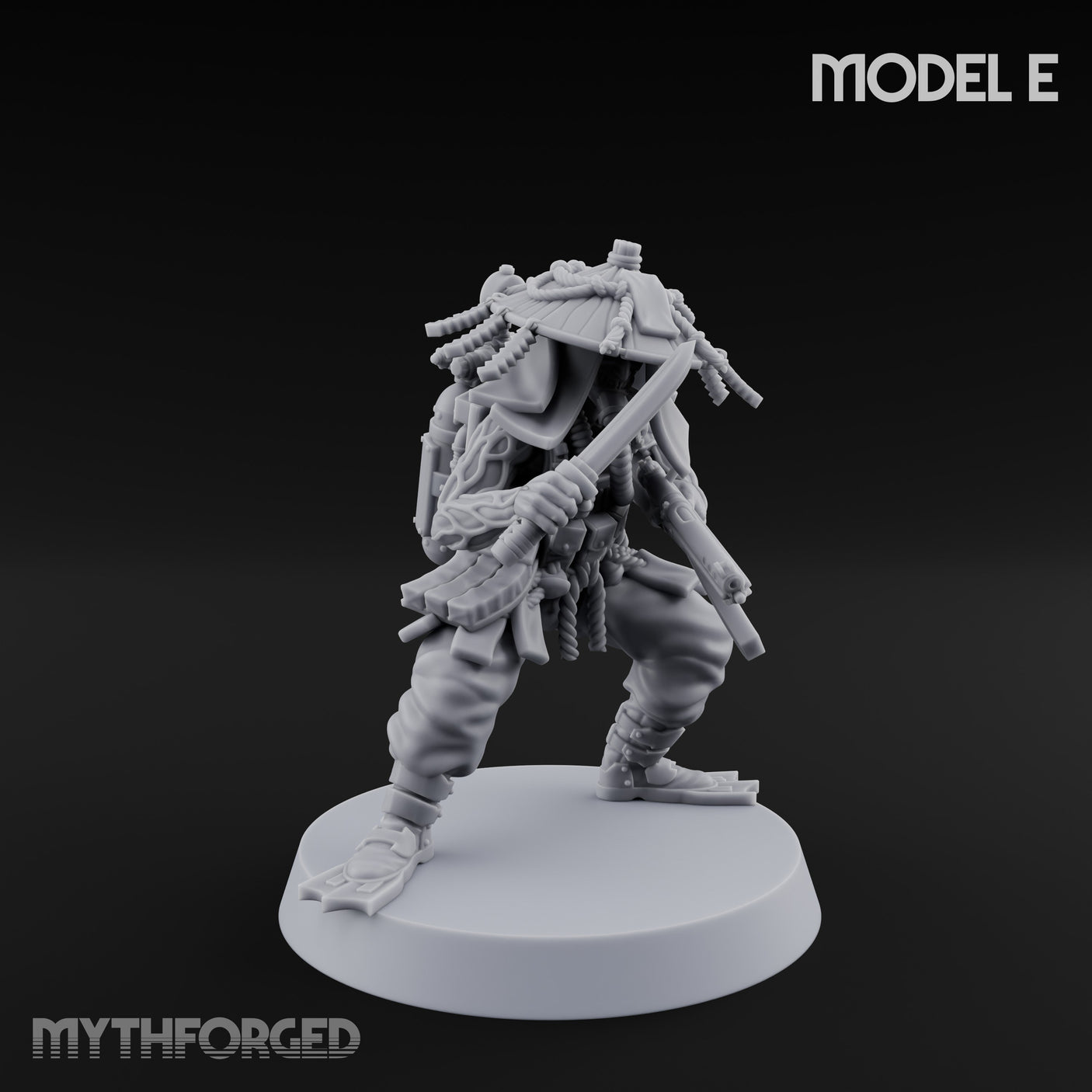 Weird War Amphibious Assaulting Japanese Soldier E Miniature for Dungeons and Dragons, Pathfinder or other TTRPGs