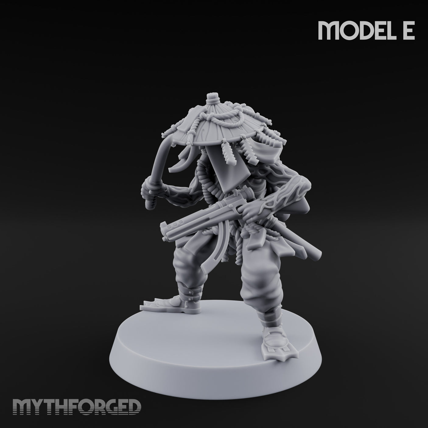 Weird War Amphibious Assaulting Japanese Soldier E Miniature for Dungeons and Dragons, Pathfinder or other TTRPGs