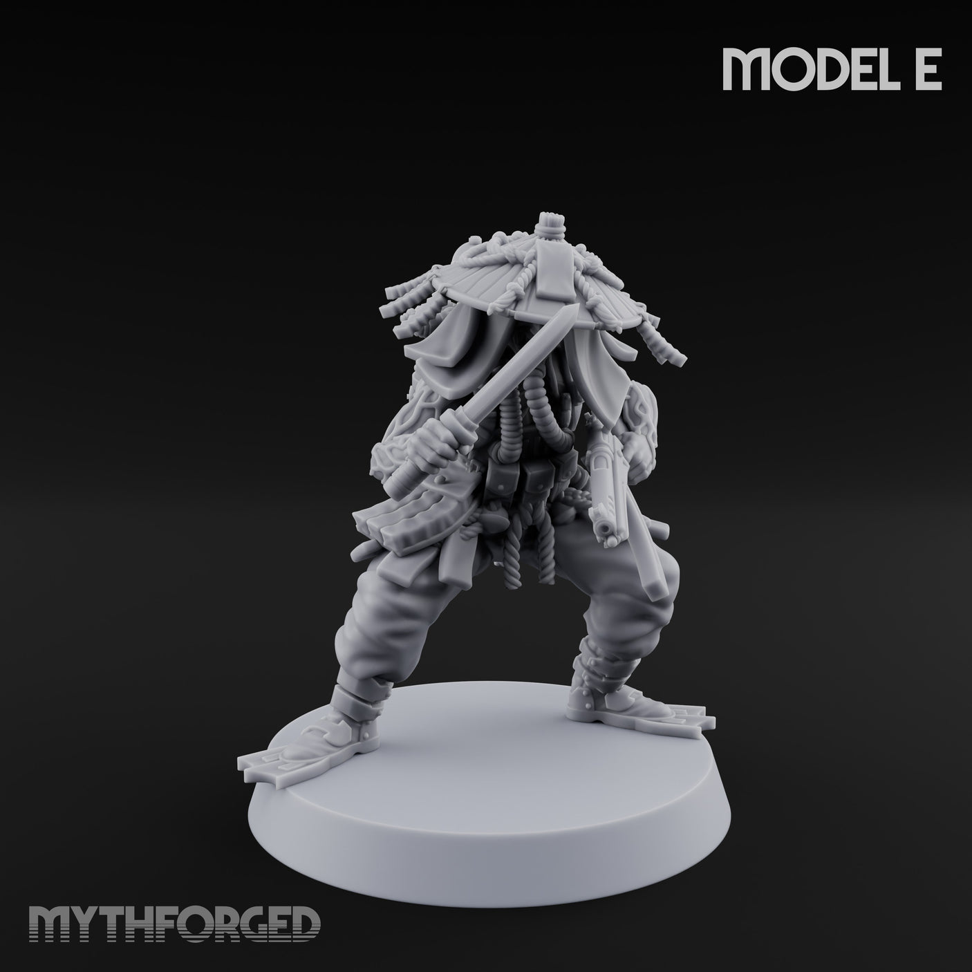 Weird War Amphibious Assaulting Japanese Soldier E Miniature for Dungeons and Dragons, Pathfinder or other TTRPGs