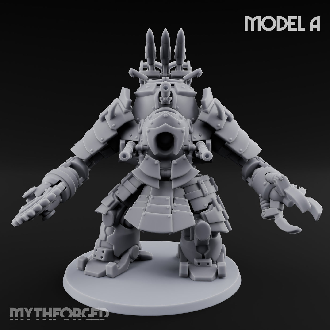 Weird War Claw Stomping Mech Walker A Miniature for Dungeons and Dragons, Pathfinder or other TTRPGs