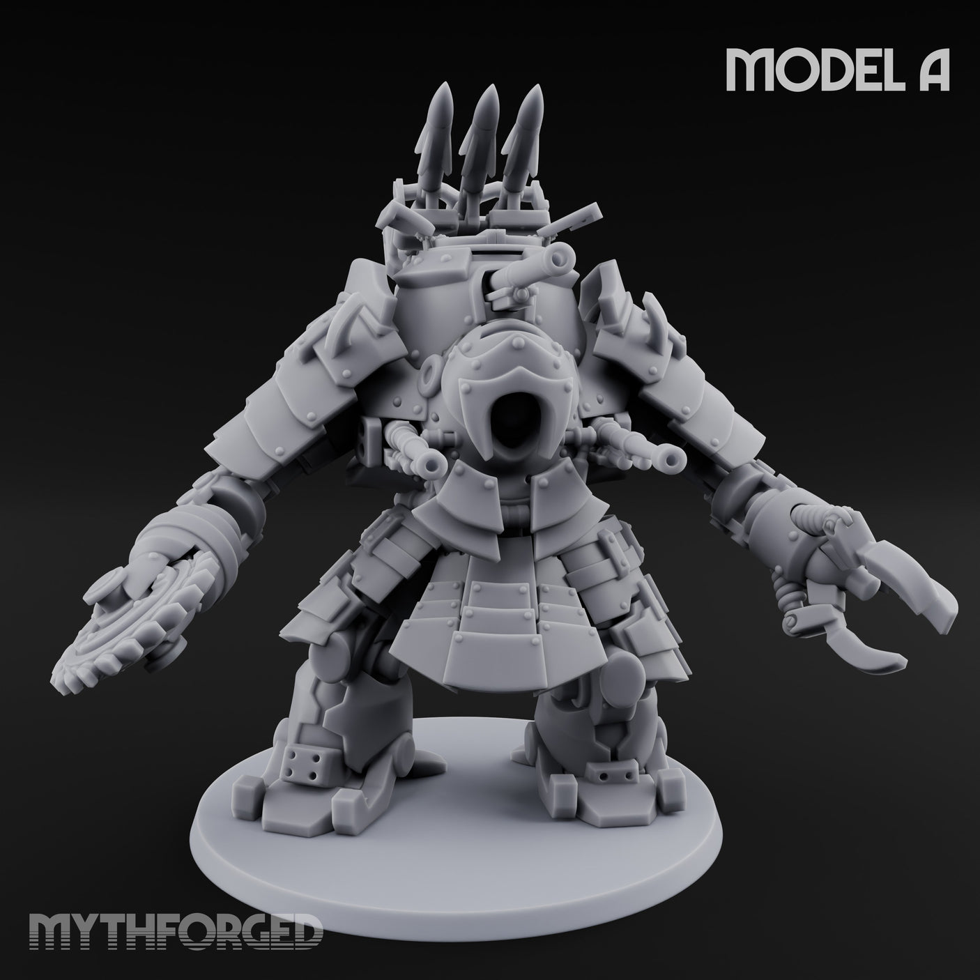 Weird War Claw Stomping Mech Walker A Miniature for Dungeons and Dragons, Pathfinder or other TTRPGs