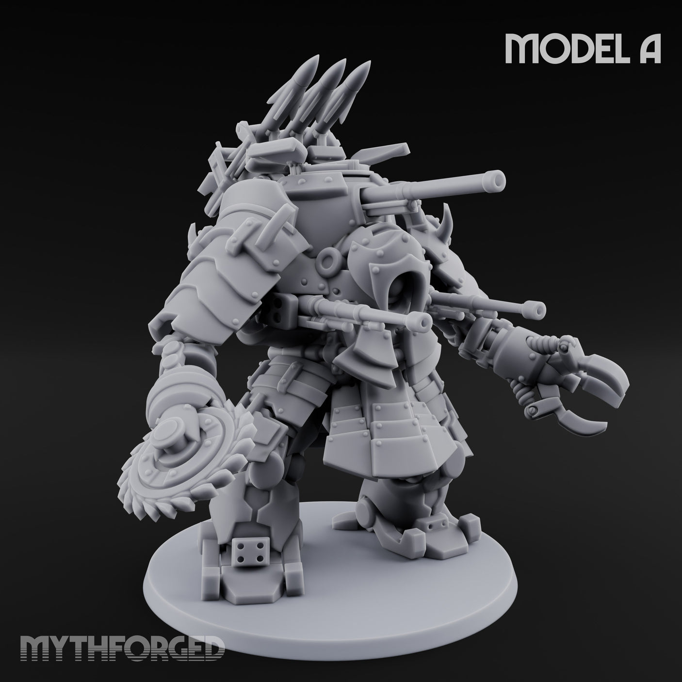 Weird War Claw Stomping Mech Walker A Miniature for Dungeons and Dragons, Pathfinder or other TTRPGs