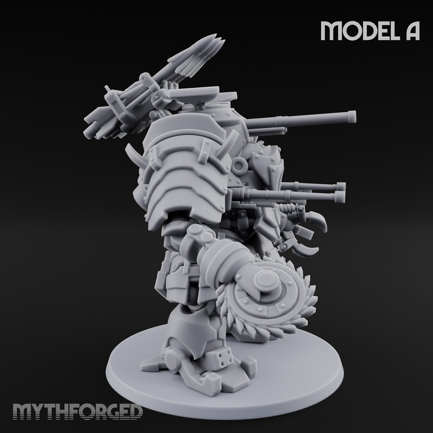 Weird War Claw Stomping Mech Walker A Miniature for Dungeons and Dragons, Pathfinder or other TTRPGs