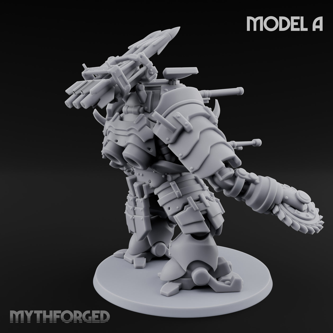 Weird War Claw Stomping Mech Walker A Miniature for Dungeons and Dragons, Pathfinder or other TTRPGs