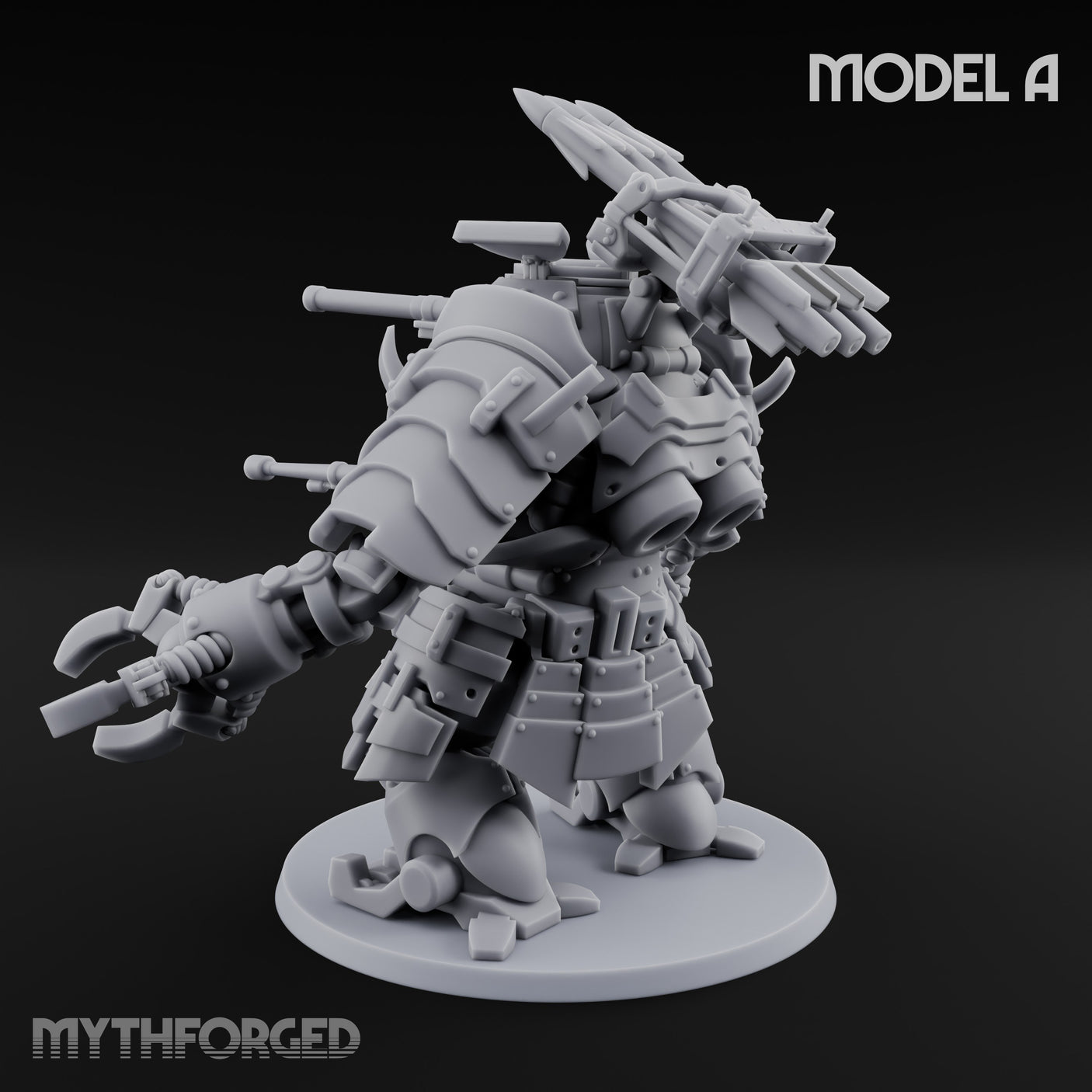 Weird War Claw Stomping Mech Walker A Miniature for Dungeons and Dragons, Pathfinder or other TTRPGs