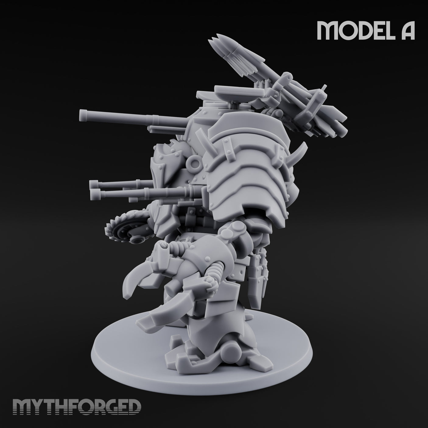 Weird War Claw Stomping Mech Walker A Miniature for Dungeons and Dragons, Pathfinder or other TTRPGs