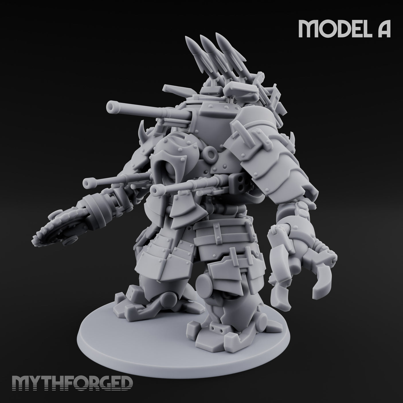 Weird War Claw Stomping Mech Walker A Miniature for Dungeons and Dragons, Pathfinder or other TTRPGs