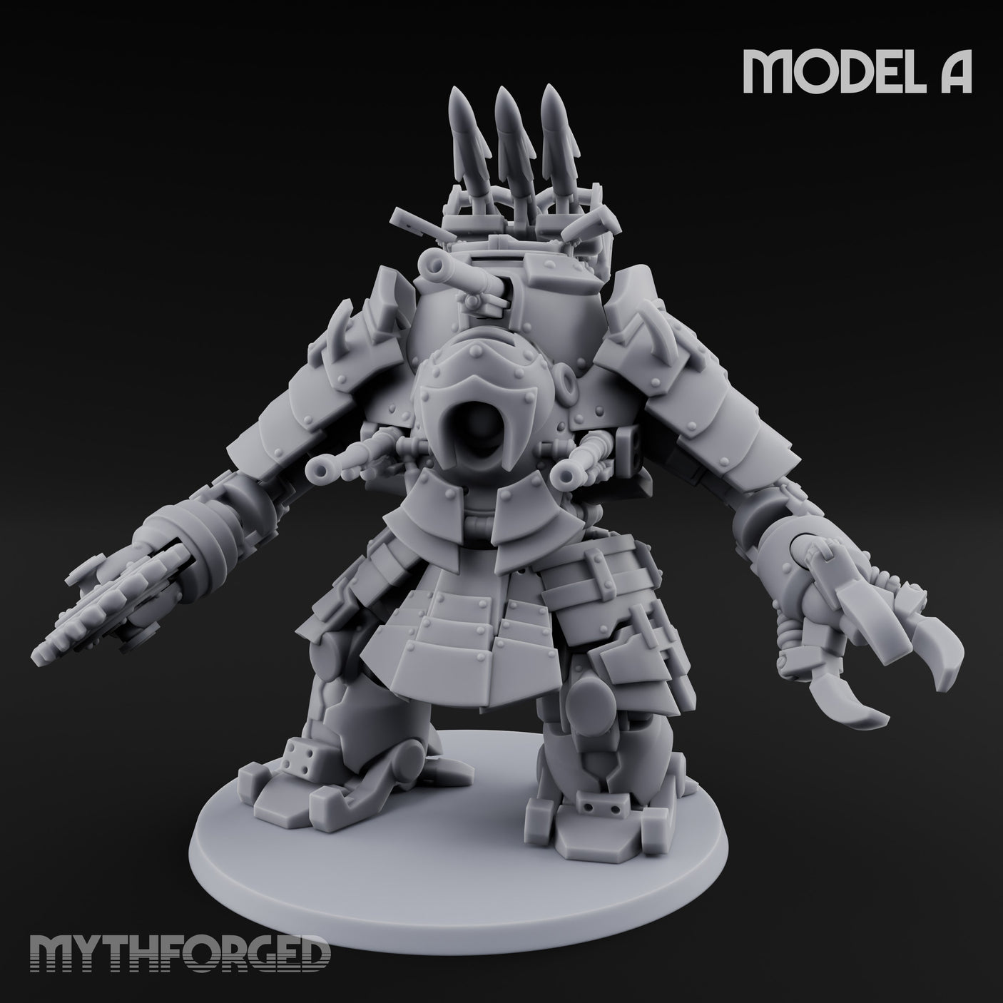 Weird War Claw Stomping Mech Walker A Miniature for Dungeons and Dragons, Pathfinder or other TTRPGs