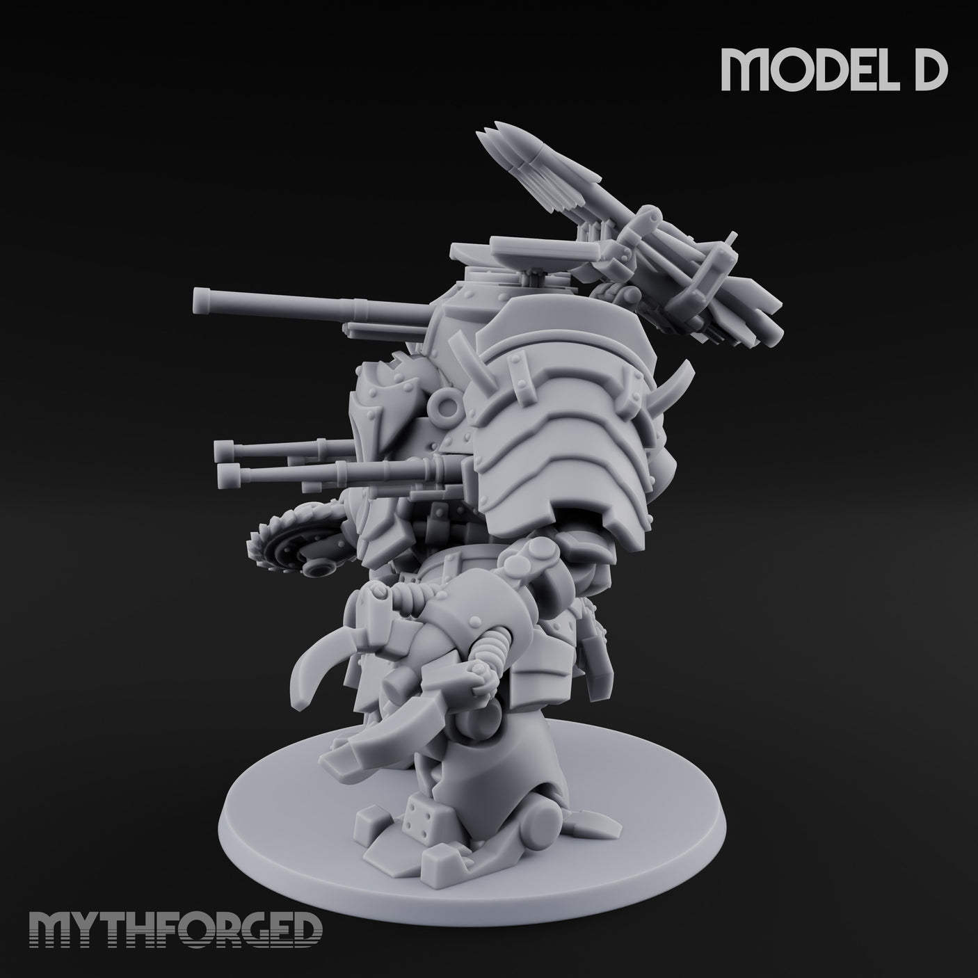 Weird War Claw Stomping Mech Walker D Miniature for Dungeons and Dragons, Pathfinder or other TTRPGs