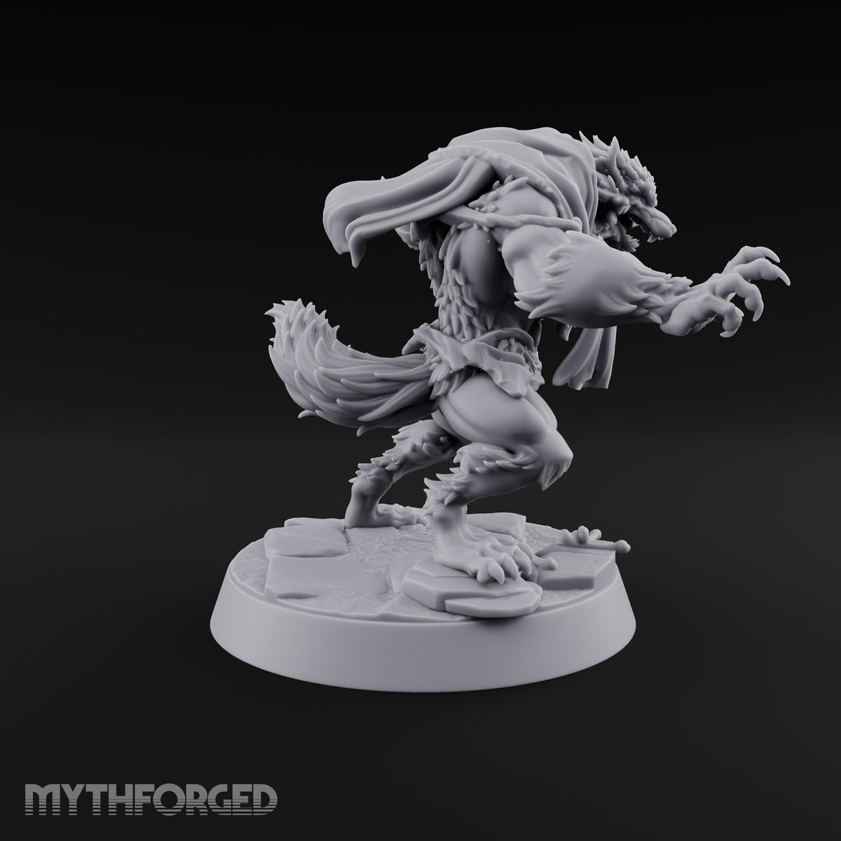 Scarves Torn, Fangs Bared Werewolf Monster C